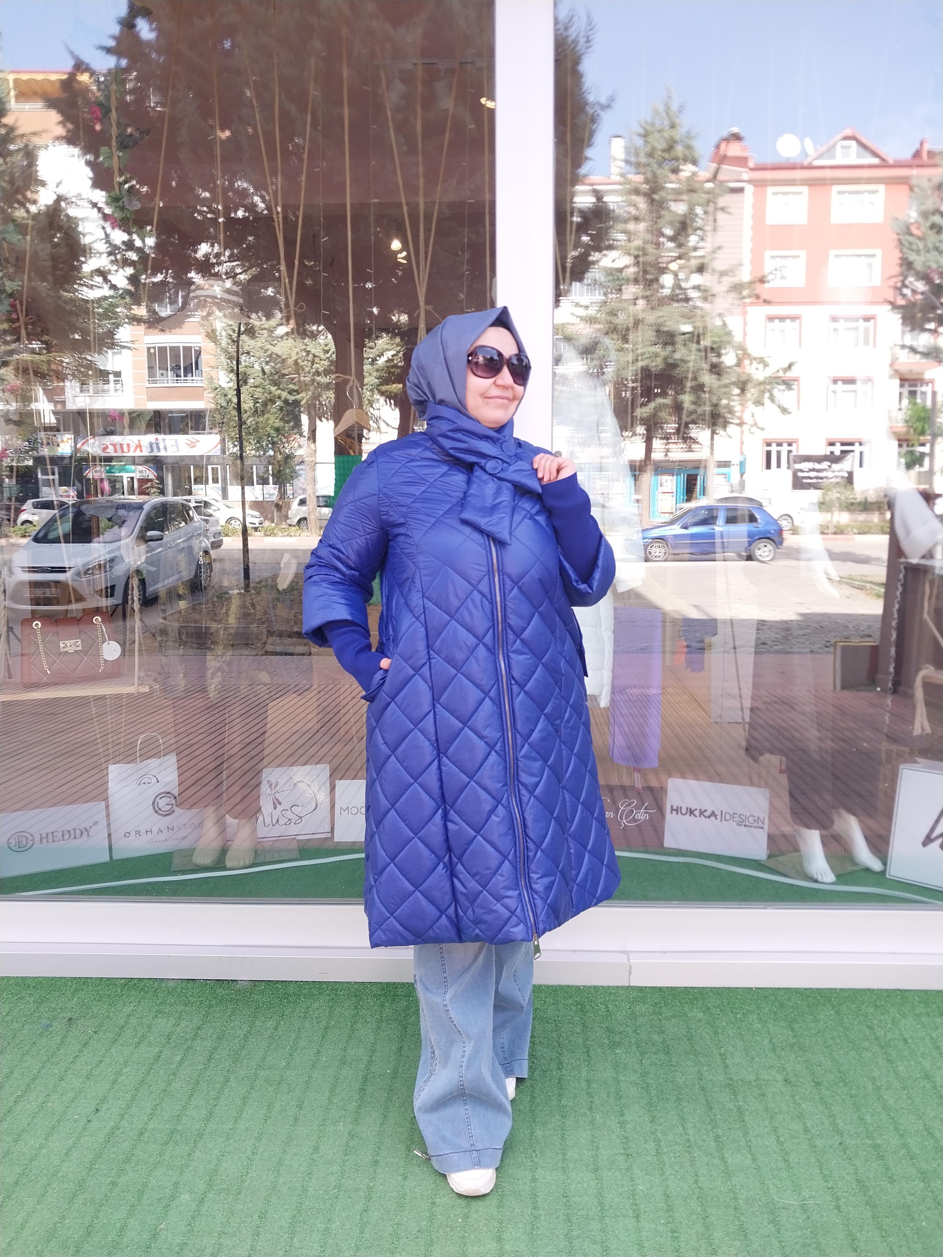 HUKKA KAPİTONE ŞİŞME MONT SAKS MAVİ 23HK1208