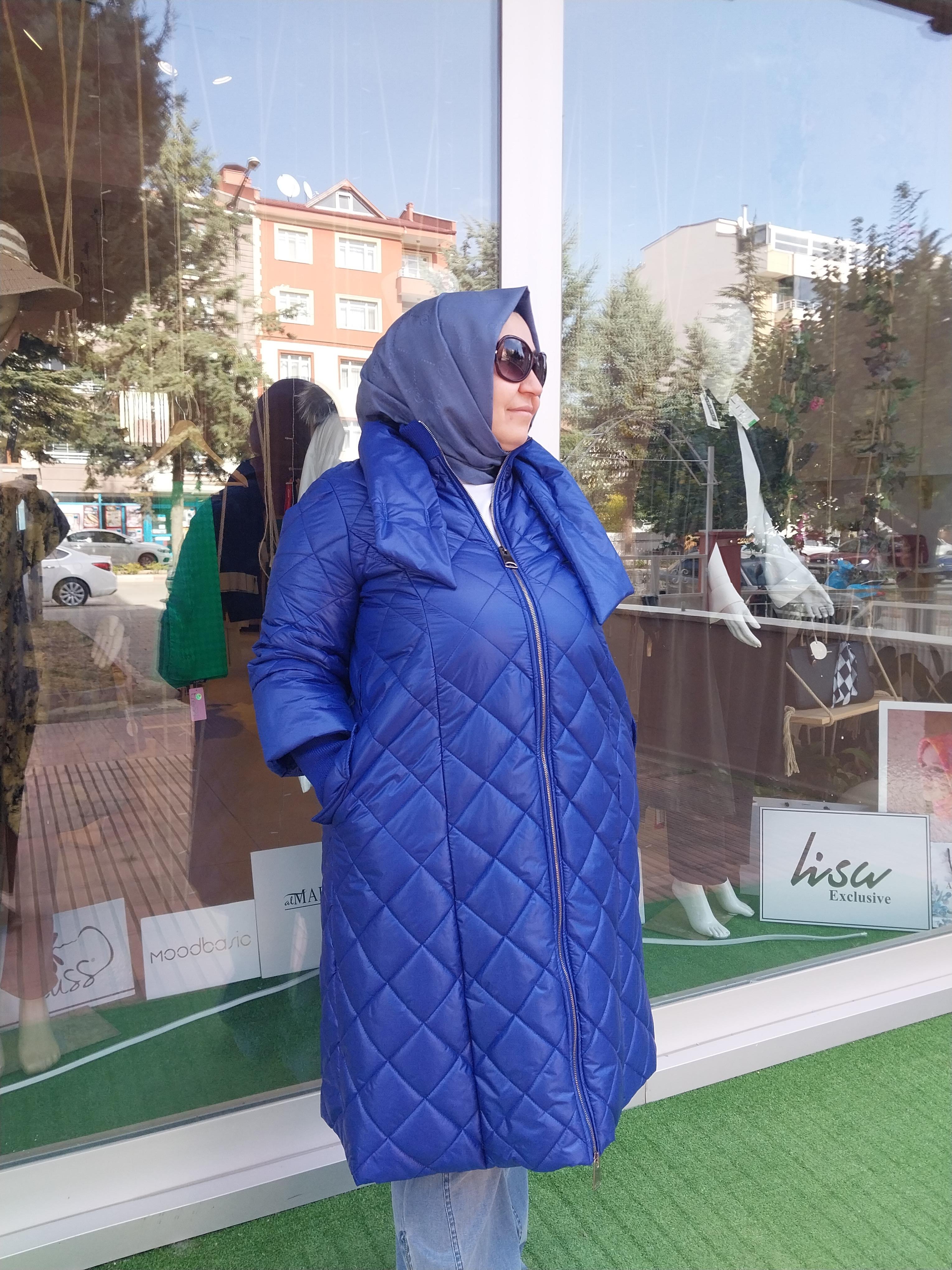 HUKKA KAPİTONE ŞİŞME MONT SAKS MAVİ 23HK1208