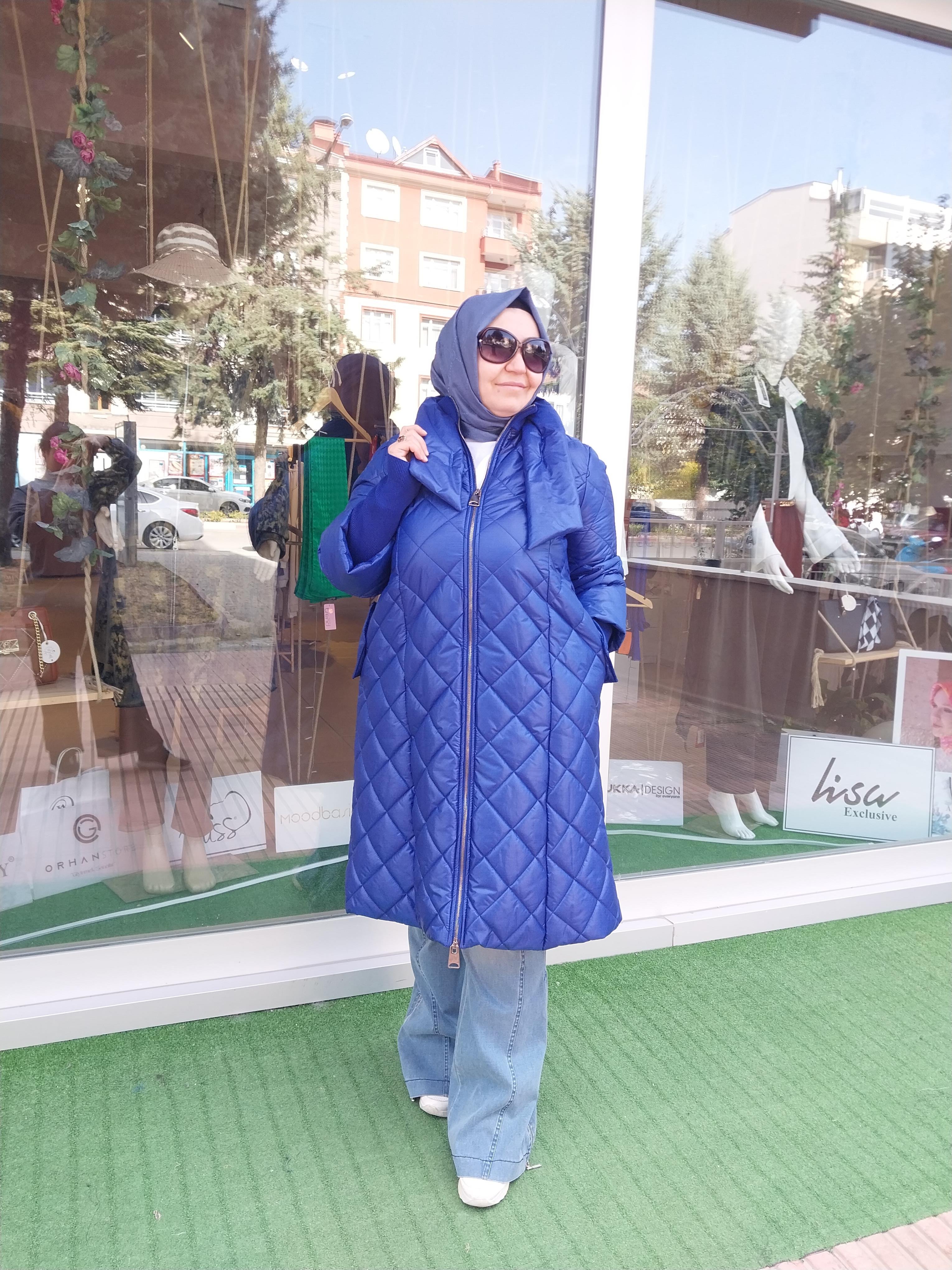 HUKKA KAPİTONE ŞİŞME MONT SAKS MAVİ 23HK1208