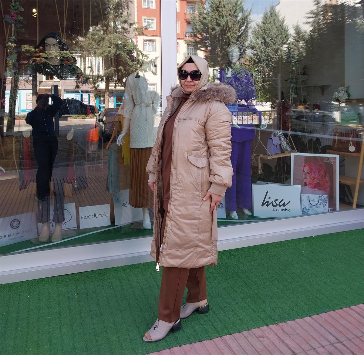 HUKKA KÜRK DETAYLI FERMUAR KAPŞON BEJ MONT 23HK1169