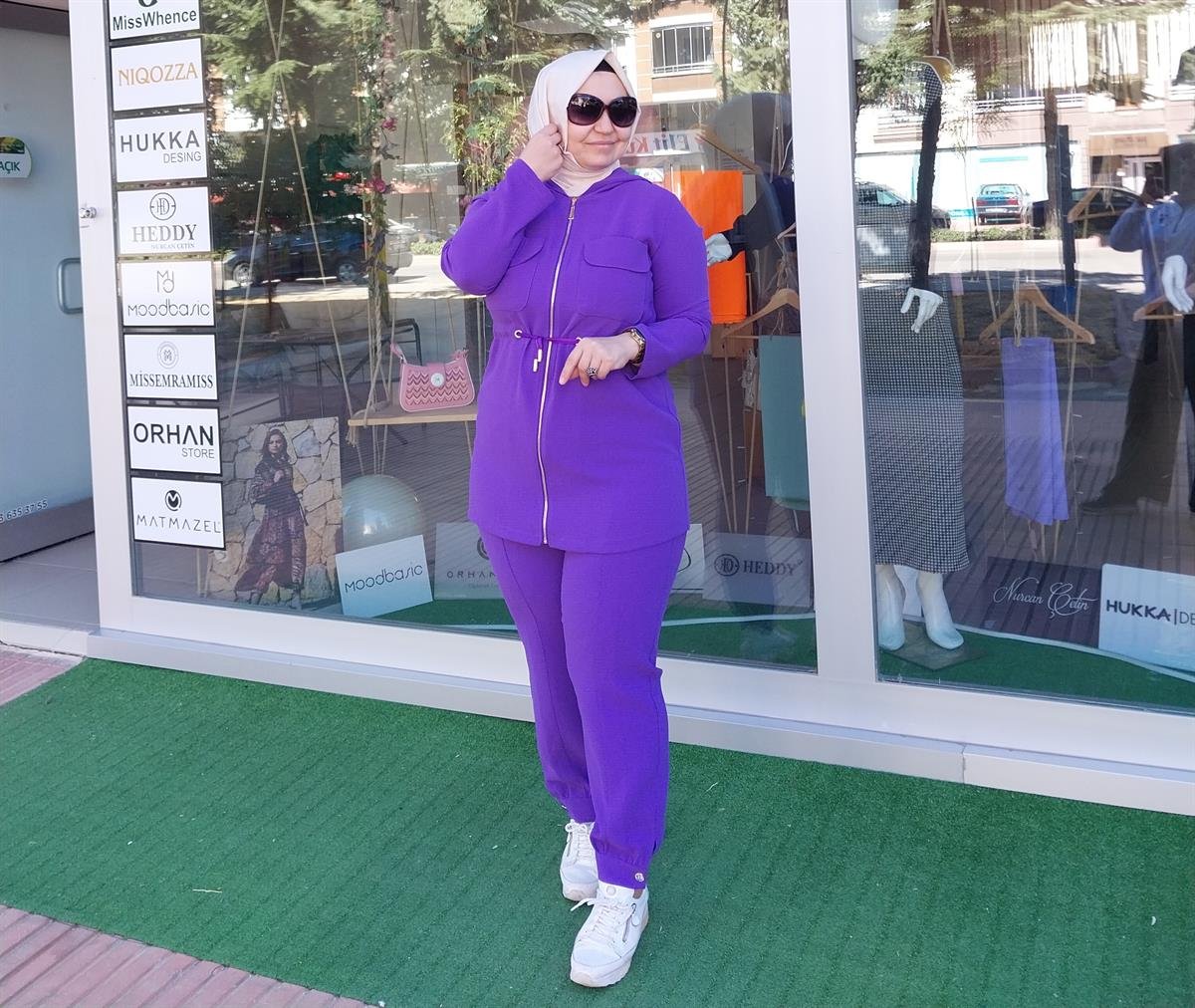 LİSA EXCULUSİVE MİNELLA MOR PANTOLONLU TAKIM 2053