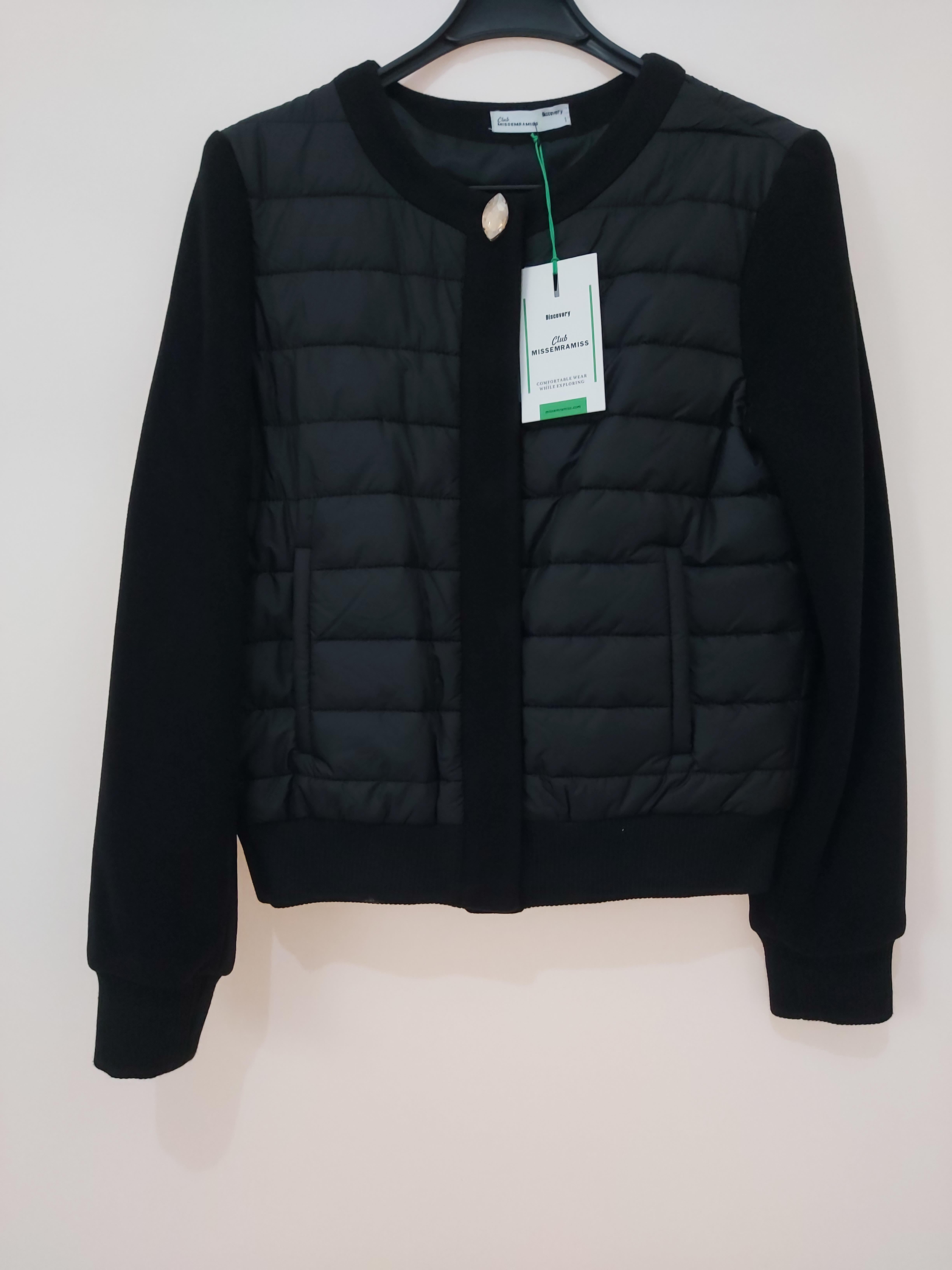 MİSSEMRAMİSS CASUAL MİDİ BOMBER KAP SİYAH 4129