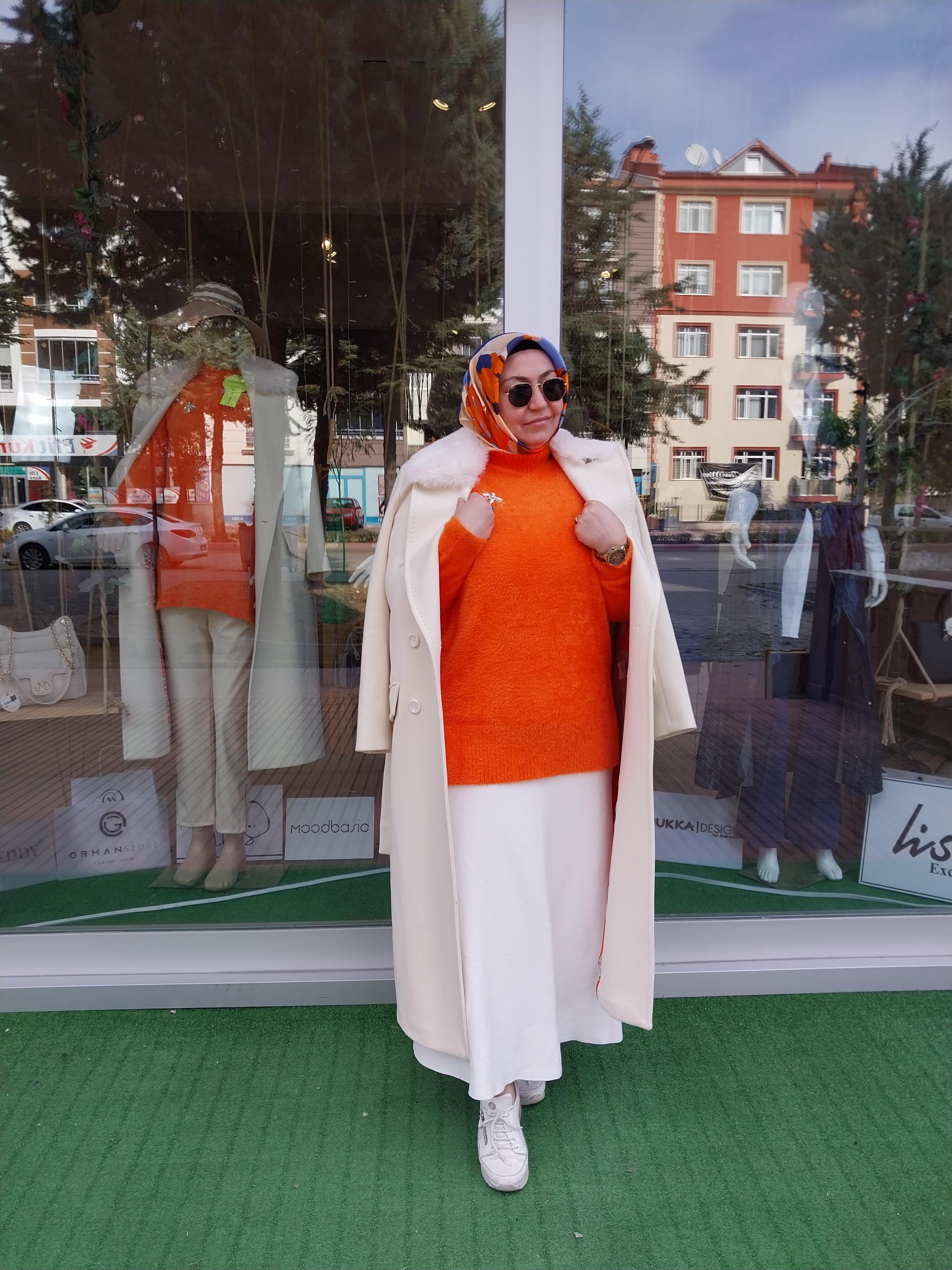 MİSSEMRAMİSS LADY KÜRKLÜ KAŞE KABAN KREM 4103