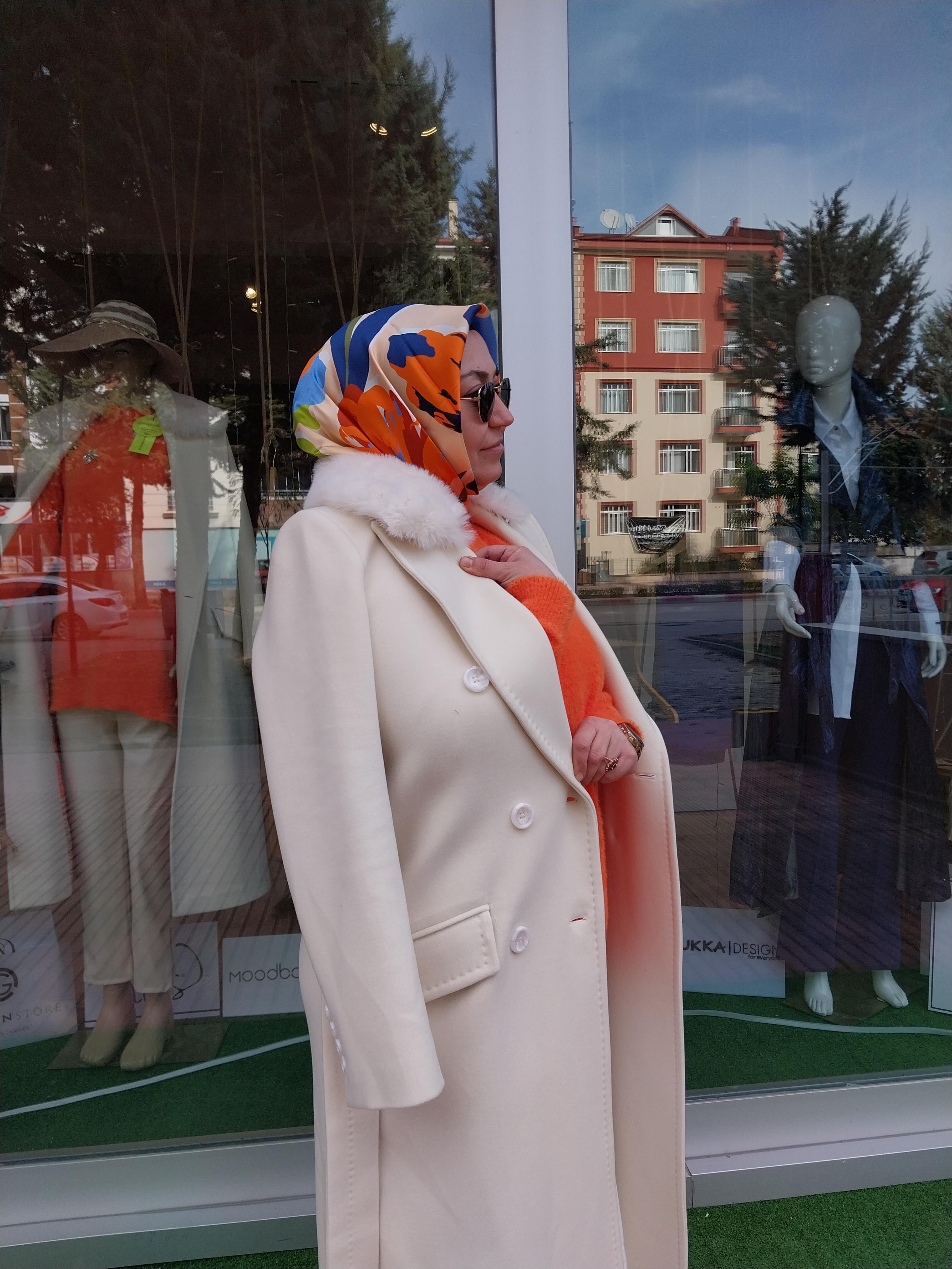 MİSSEMRAMİSS LADY KÜRKLÜ KAŞE KABAN KREM 4103