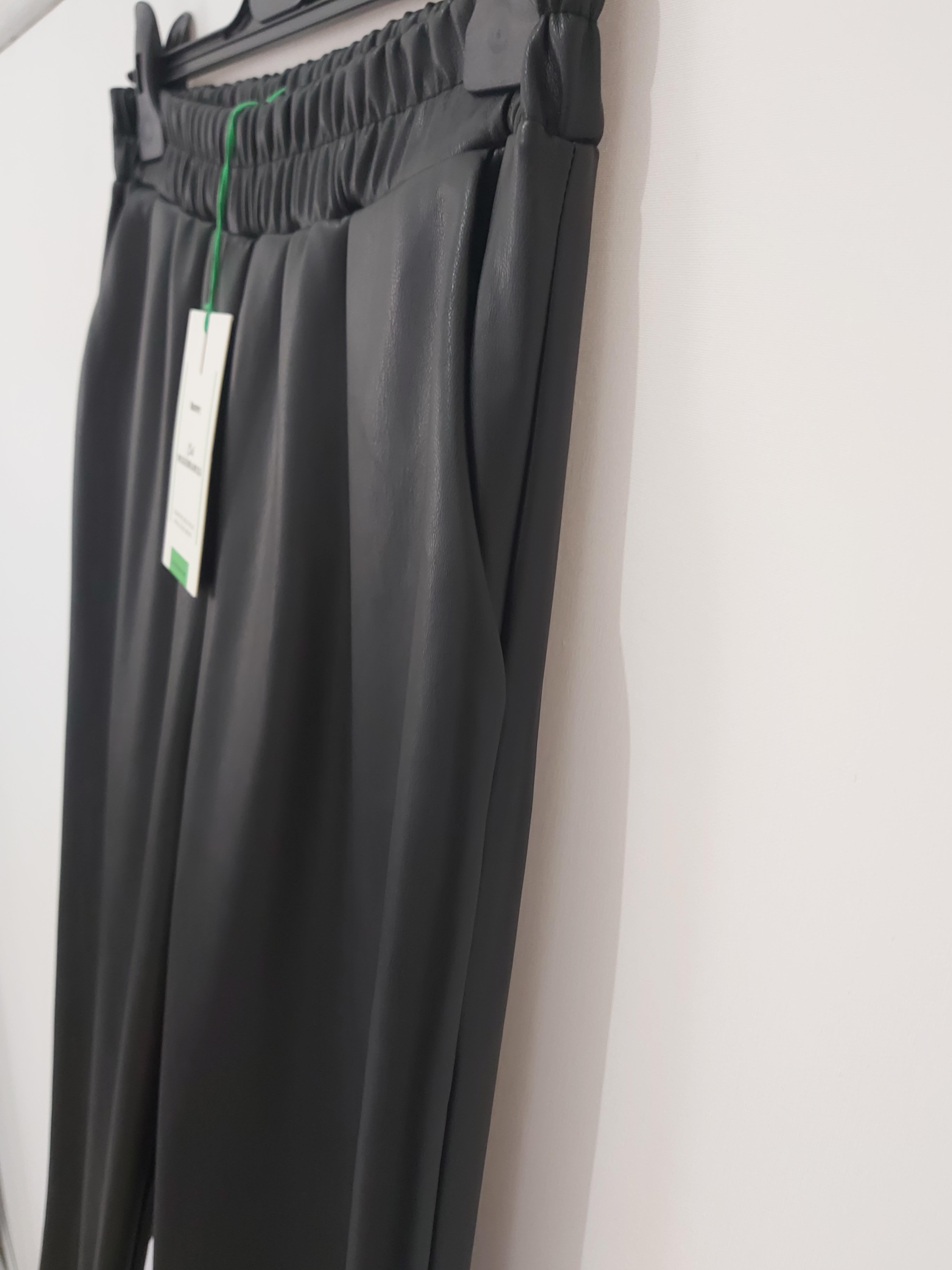 MİSSEMRAMİSS LEATHER(DERİ) FERMUAR DETAYLI PANTOLON SİYAH 4156