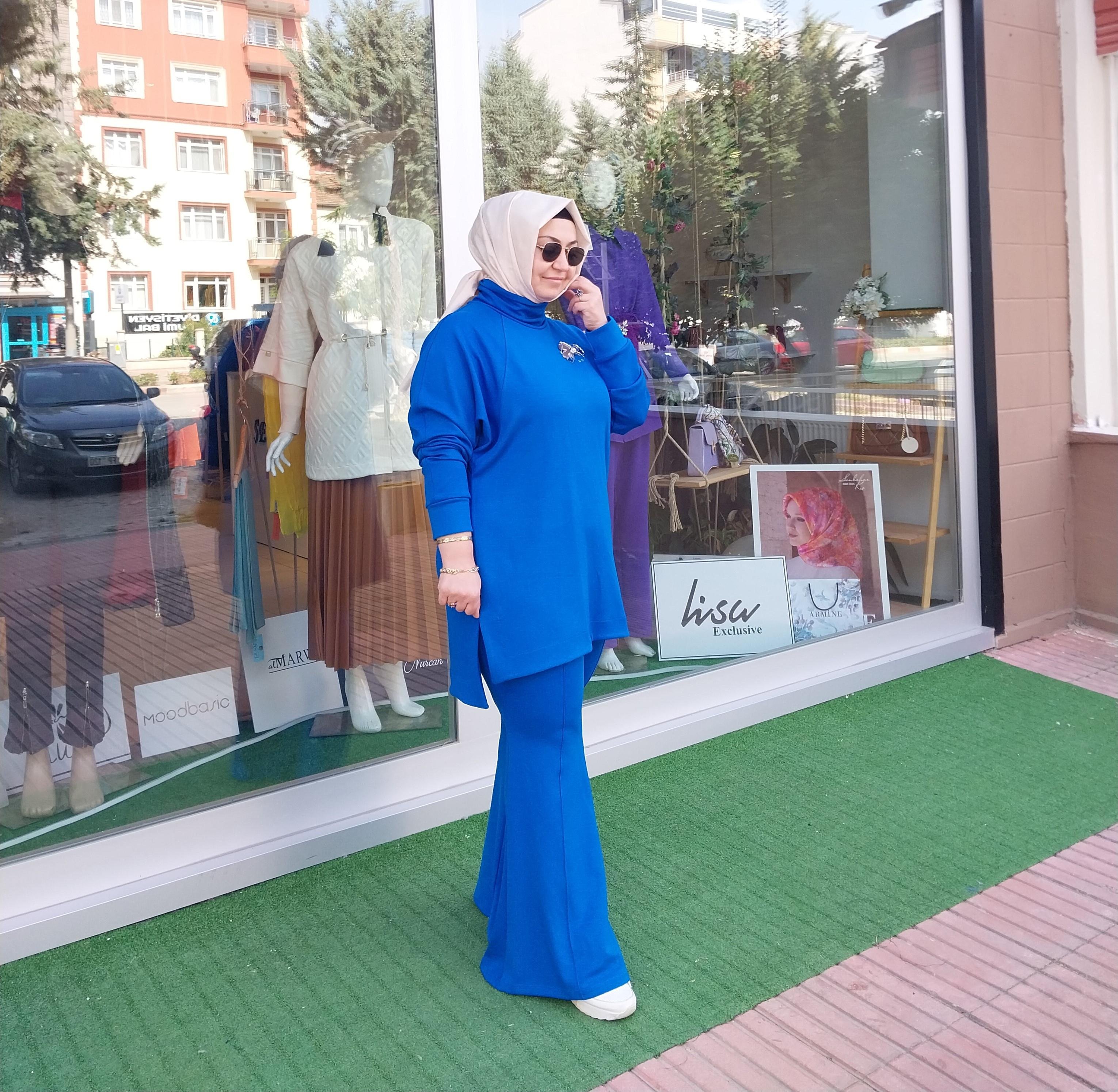 MİSSEMRAMİSS LUCA PANTOLONLU TAKIM SAKS 4176