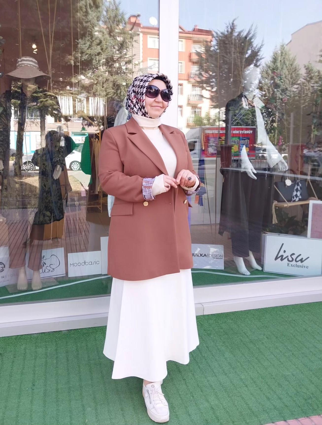MİSSEMRAMİSS MODERNA TRİKO ETEK EKRU 4064