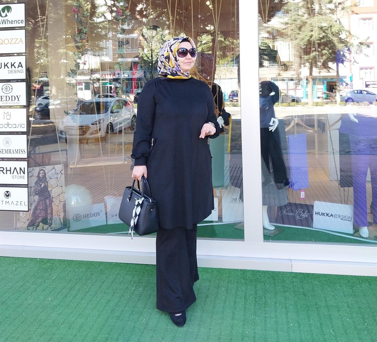 MİSSWHENCE BOL PAÇA SÜET PANTOLON SİYAH 34108