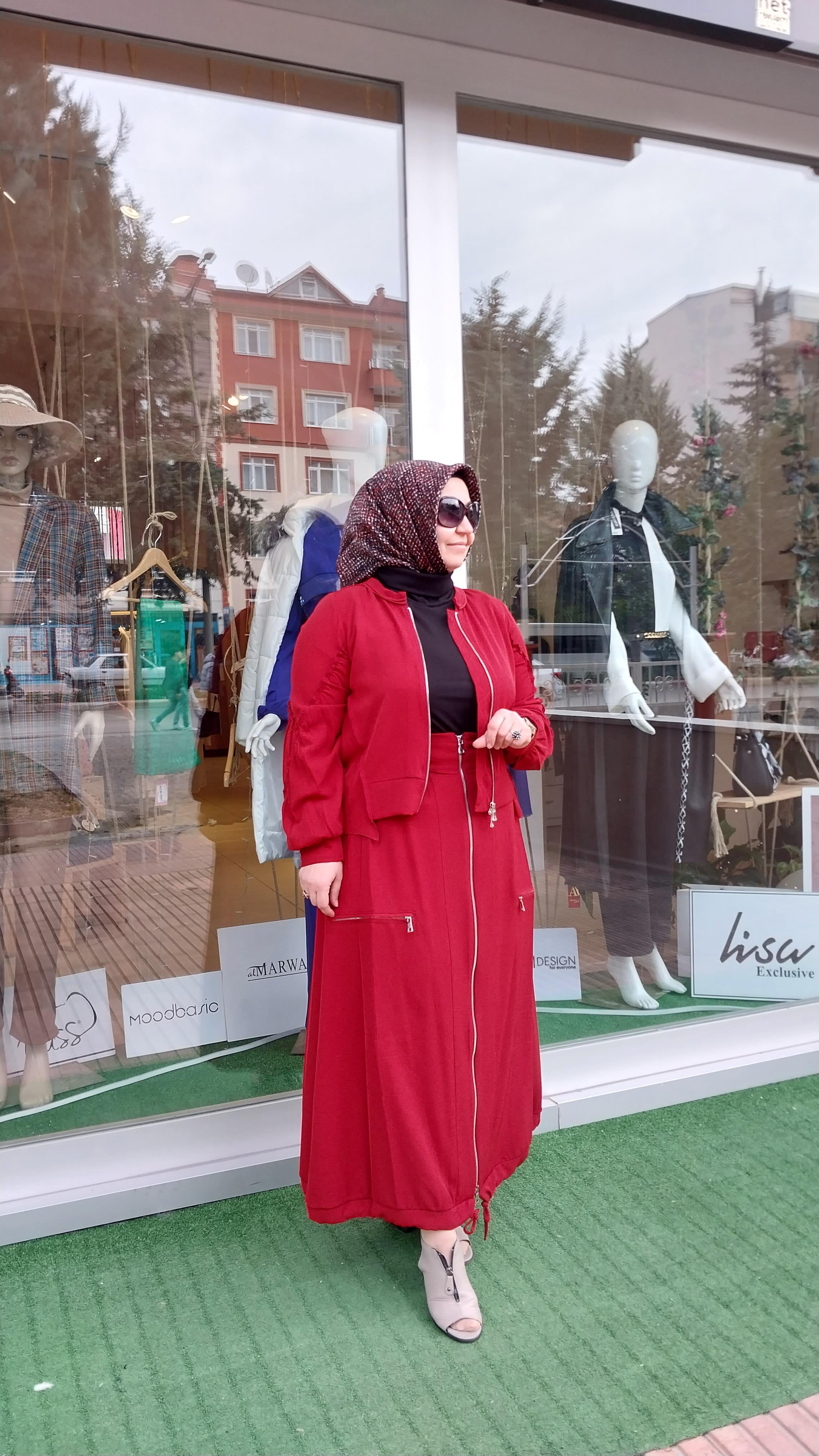 MİSSWHENCE ETEKLİ TAKIM BORDO 34207