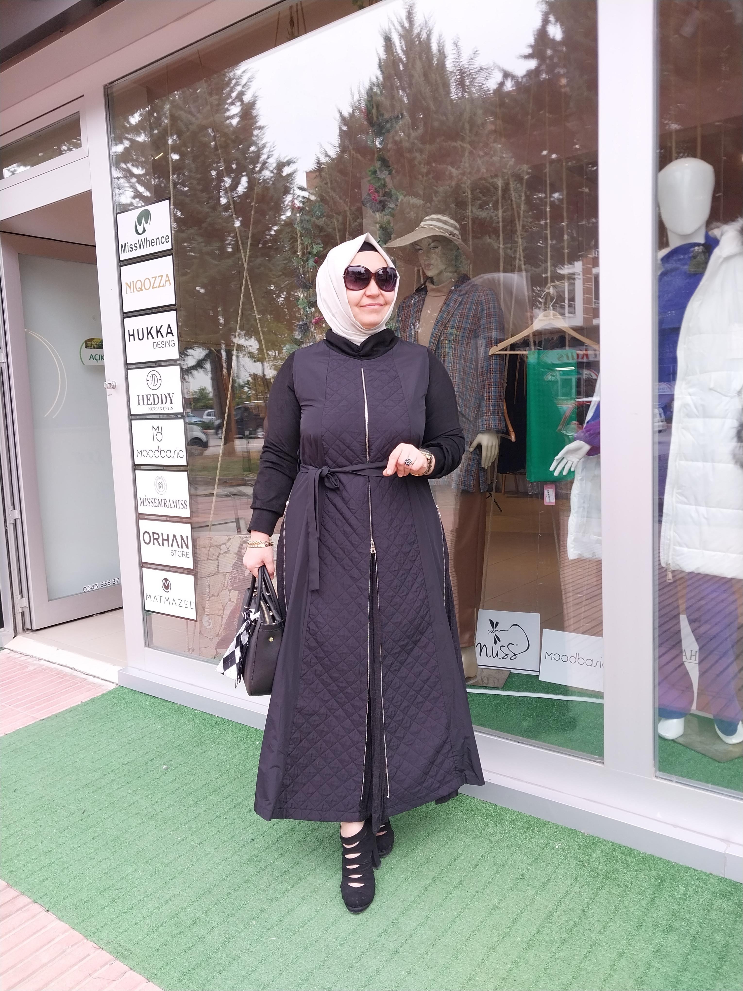 MİSSWHENCE PLİSE FERMUAR DETAYLI ELBİSE SİYAH 34800