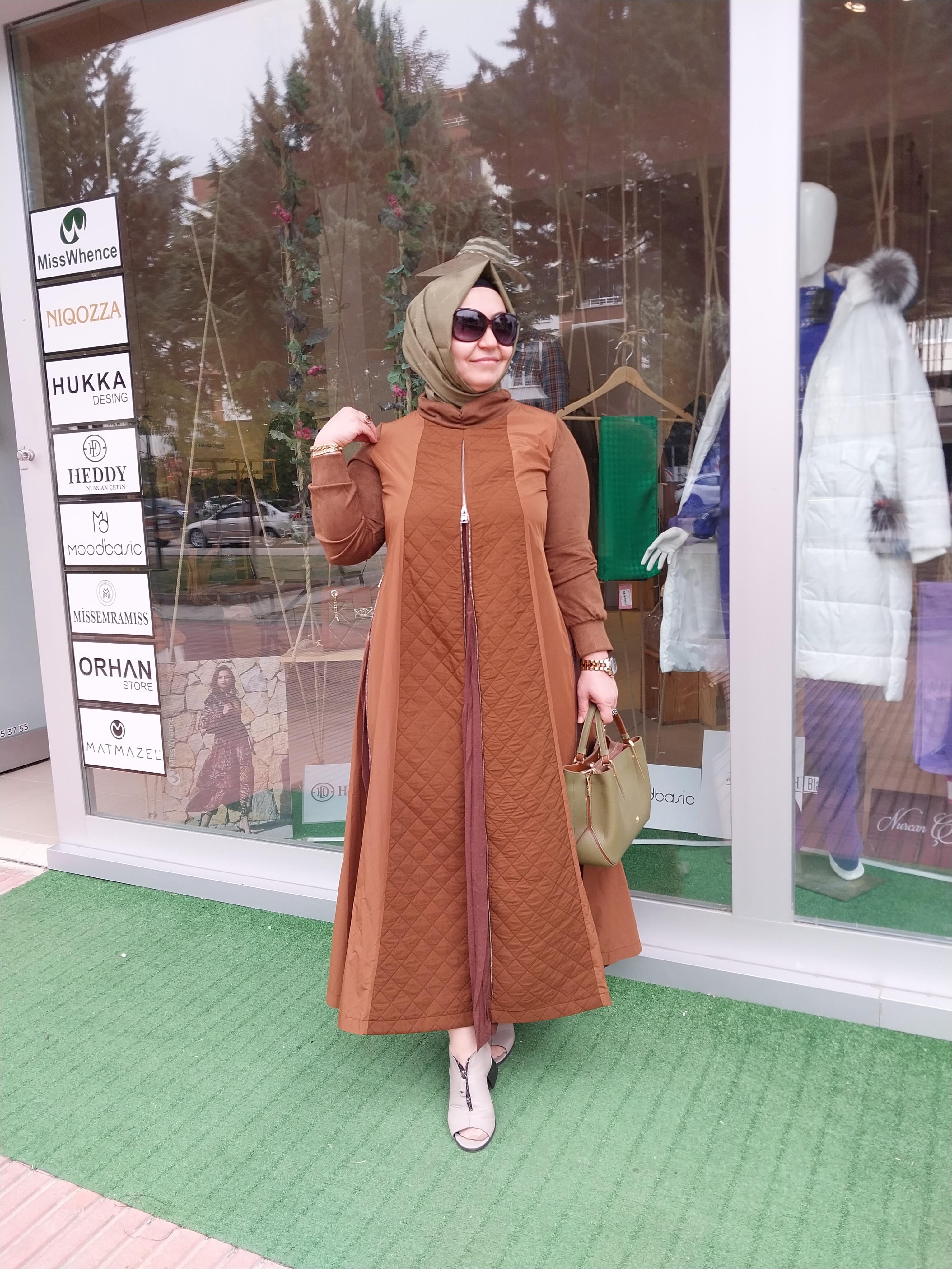 MİSSWHENCE PLİSE FERMUAR DETAYLI ELBİSE TABA 34800