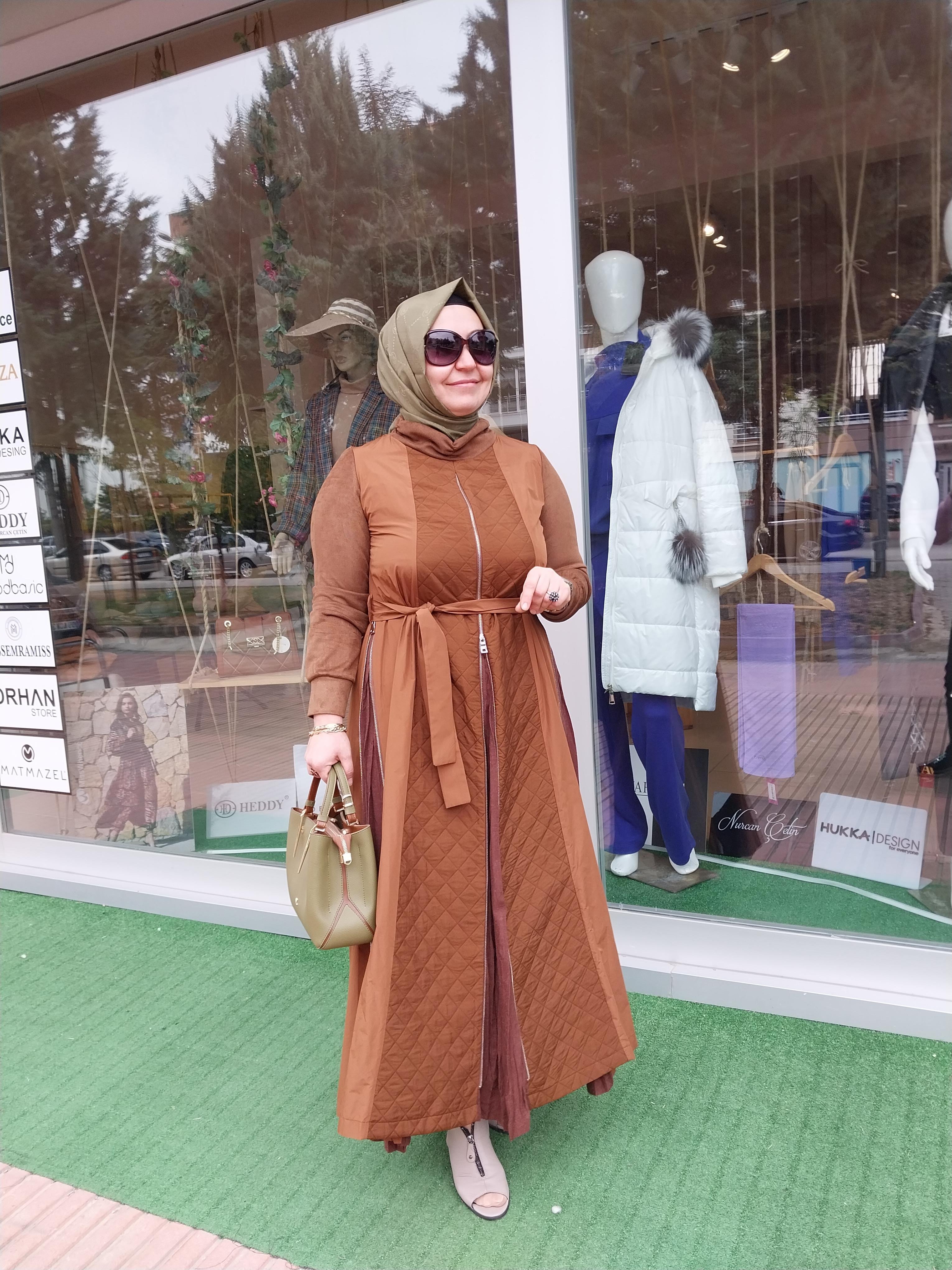 MİSSWHENCE PLİSE FERMUAR DETAYLI ELBİSE TABA 34800