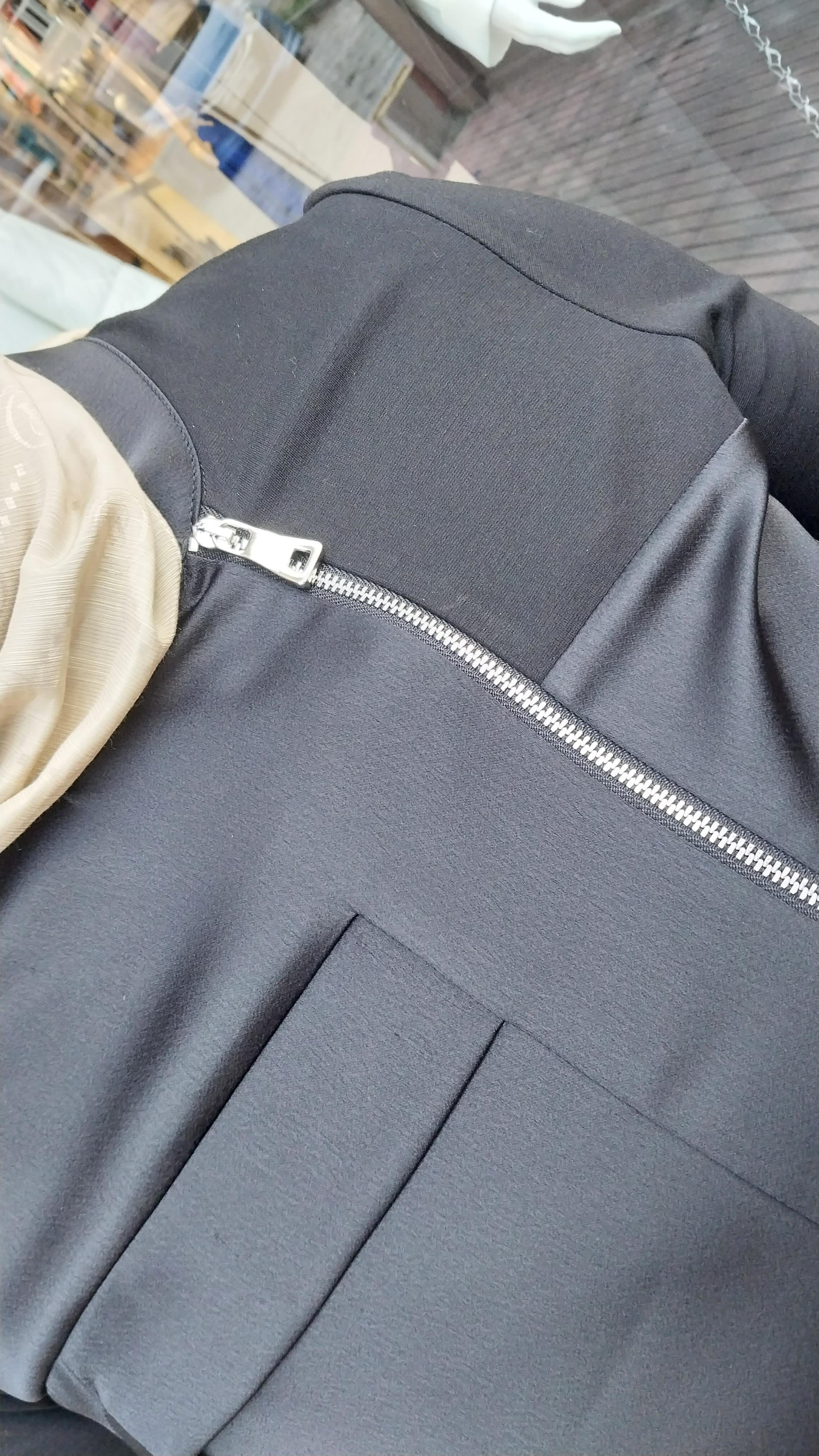 MİSSWHENCE SATEN DETAYLI CEKET SİYAH 34206