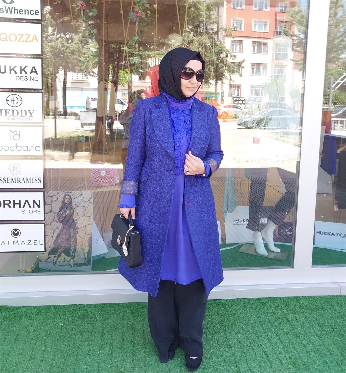 MİSSWHENCE UZUN BLAZER CEKET MOR 33200