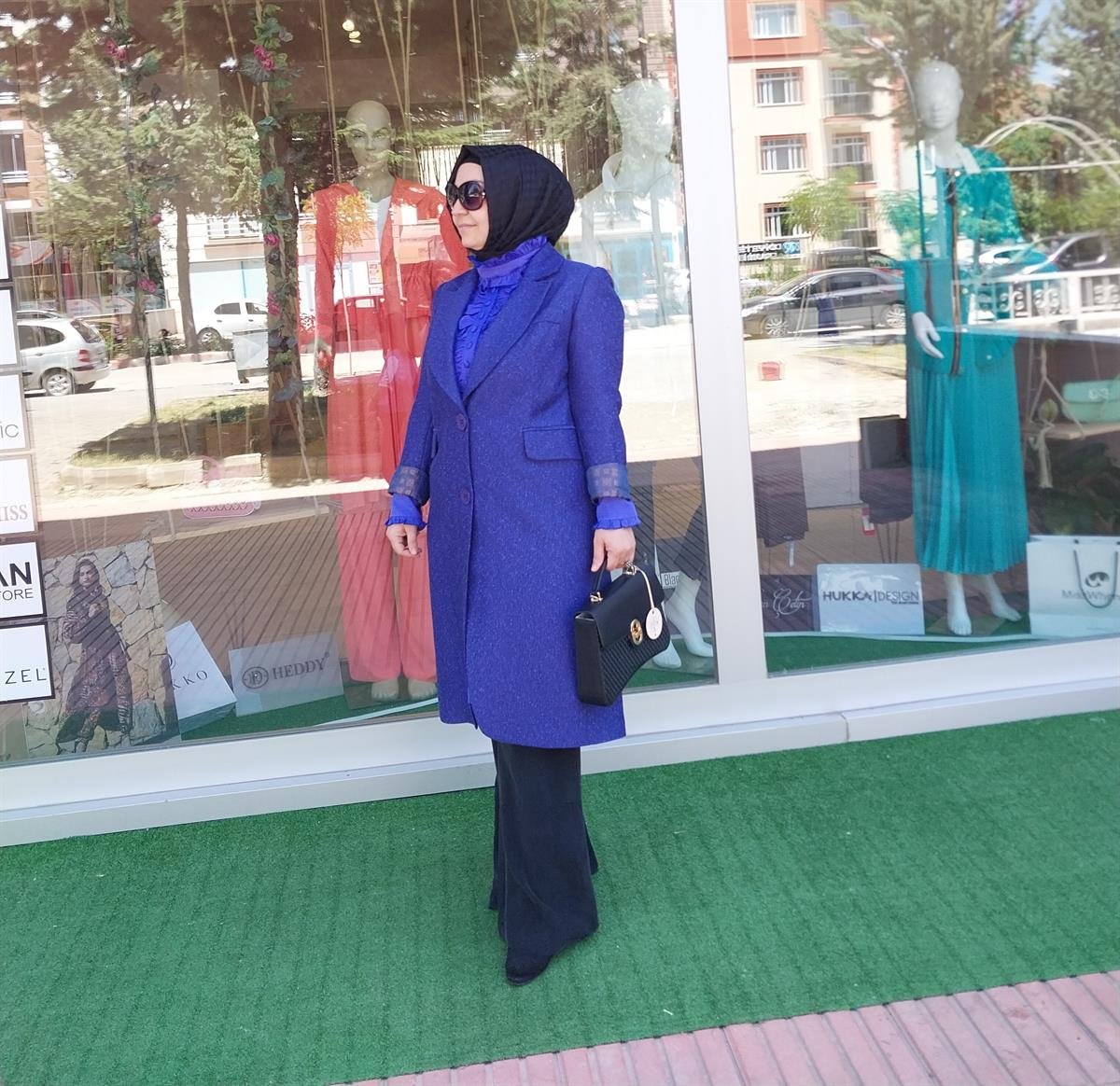 MİSSWHENCE UZUN BLAZER CEKET MOR 33200