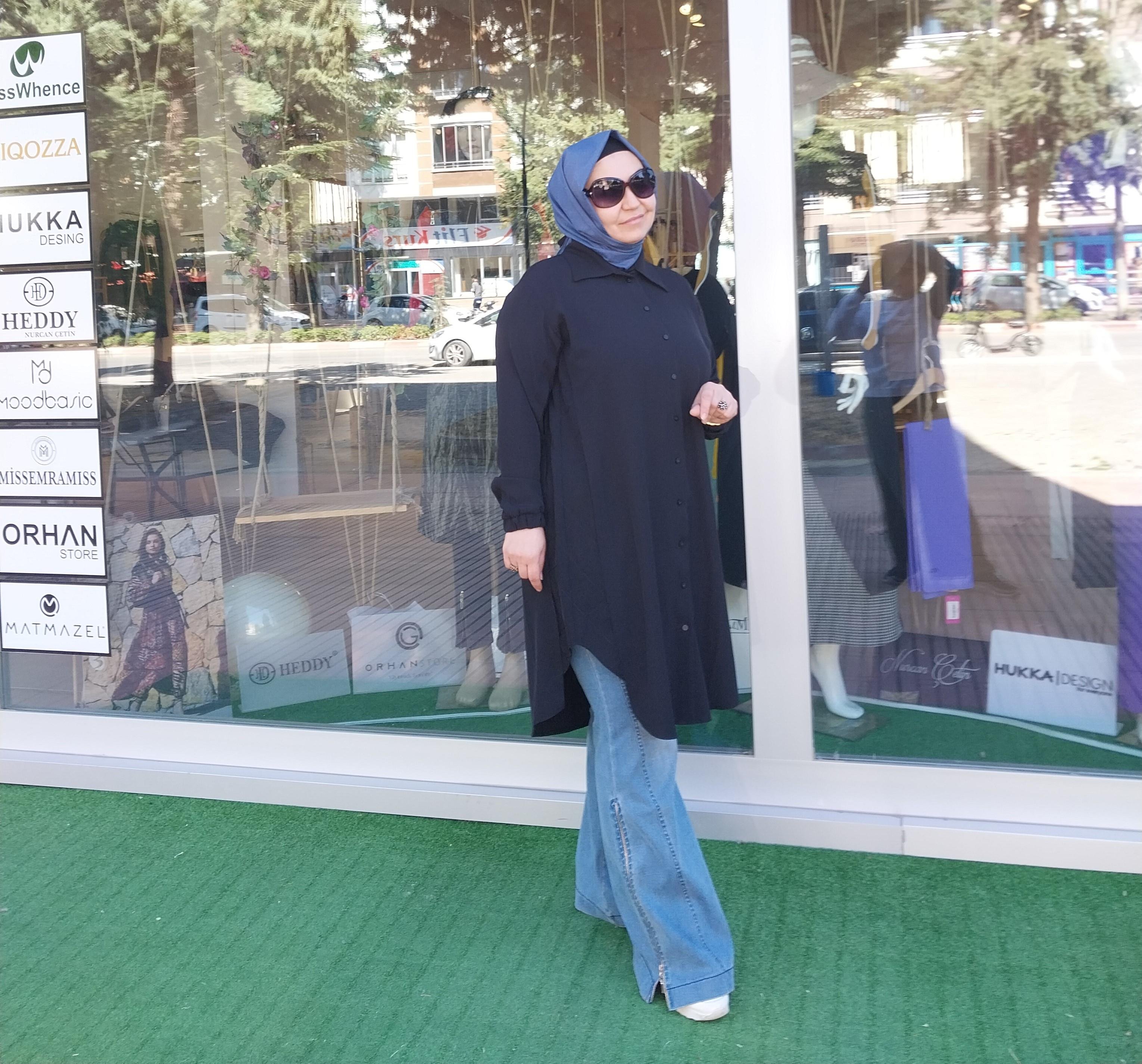 MİSSWHENCE YANI DİKİŞ DETAYLI GÖMLEK SİYAH 34303