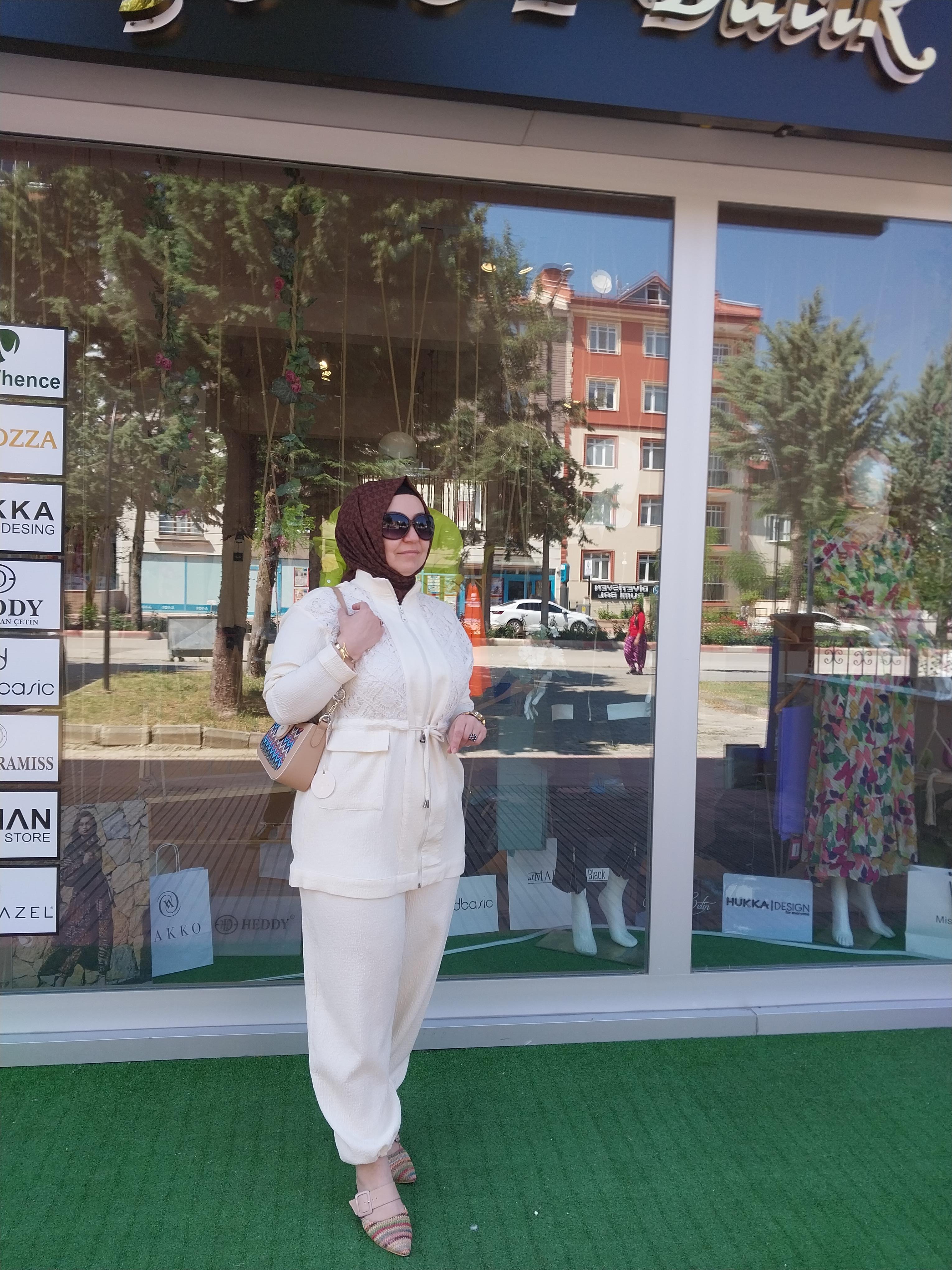 NİQOZZA AZALEA DANTEL DETAYLI TAKIM EKRU 60045