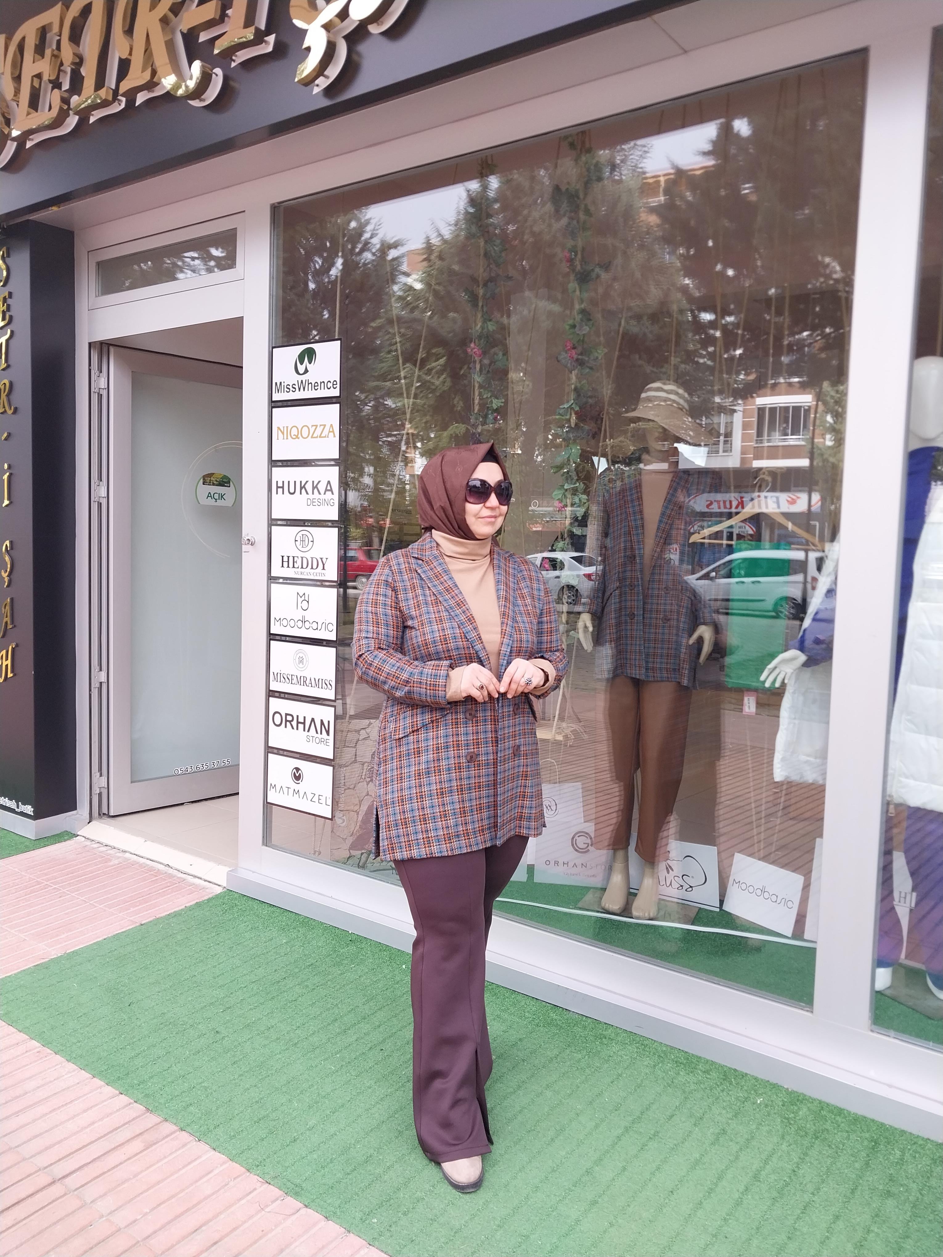 NURCAN ÇETİN BLAZER CEKET MAVİ 24737