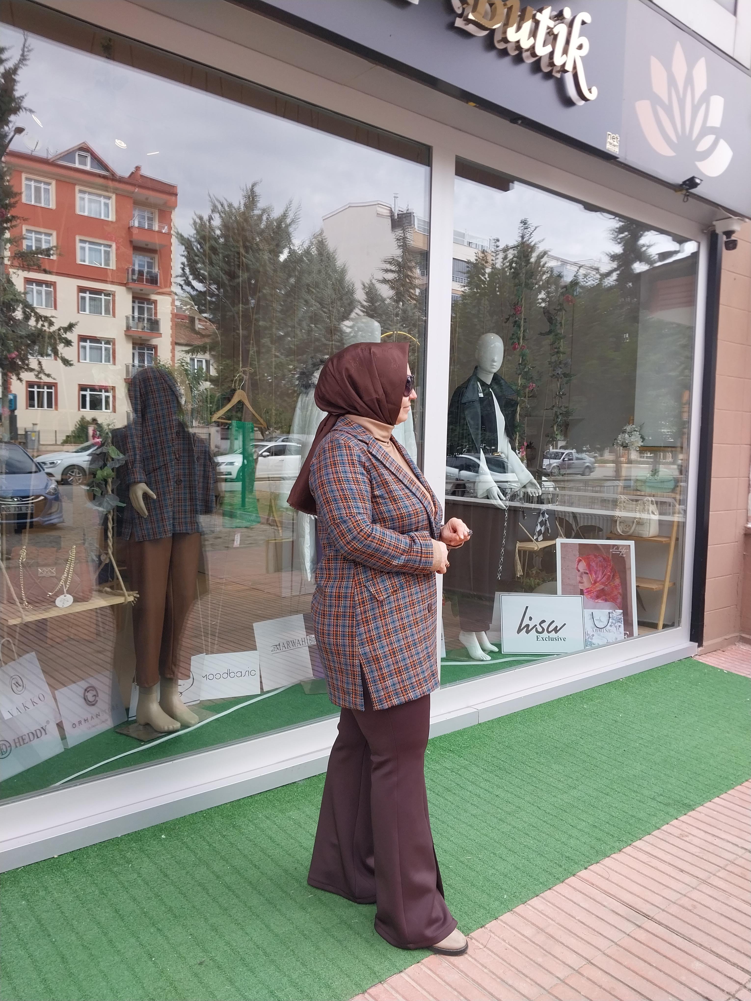 NURCAN ÇETİN BLAZER CEKET MAVİ 24737
