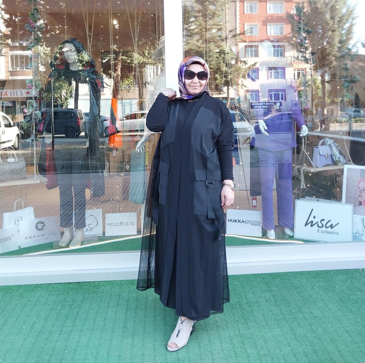 NURCAN ÇETİN FİLE DETAYLI YELEK SİYAH 24715