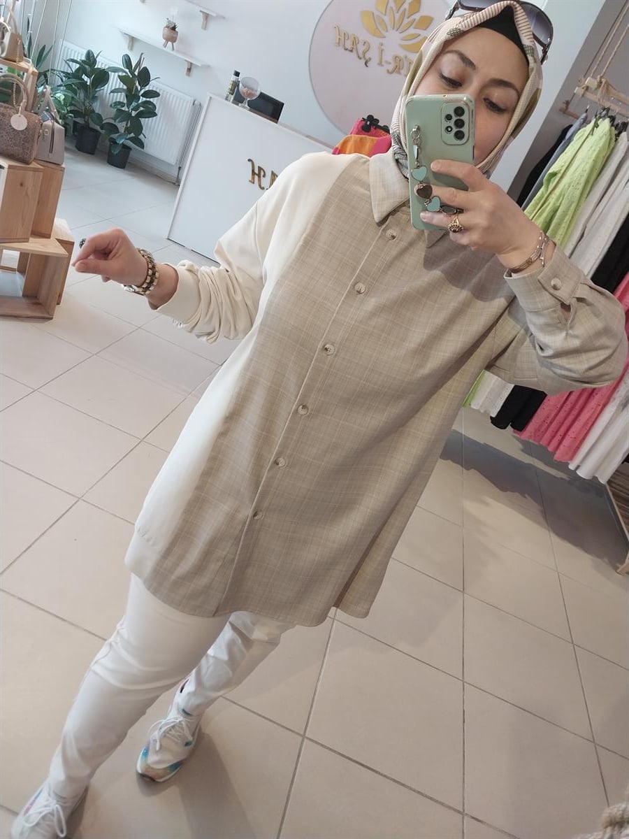 NURCAN ÇETİN TUNİK BEJ 23217