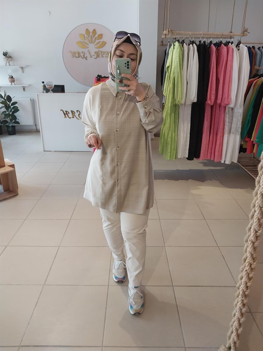 NURCAN ÇETİN TUNİK BEJ 23217