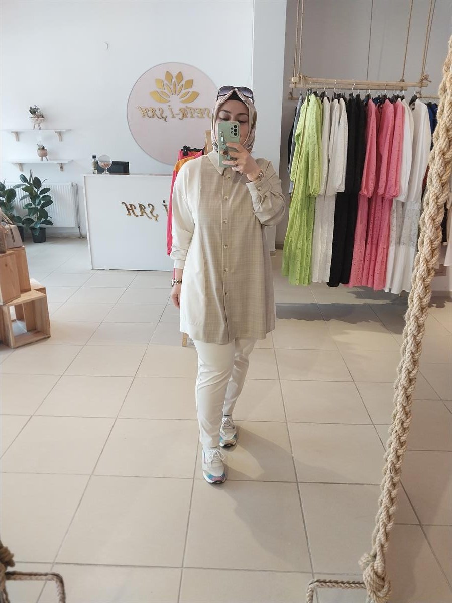 NURCAN ÇETİN TUNİK BEJ 23217