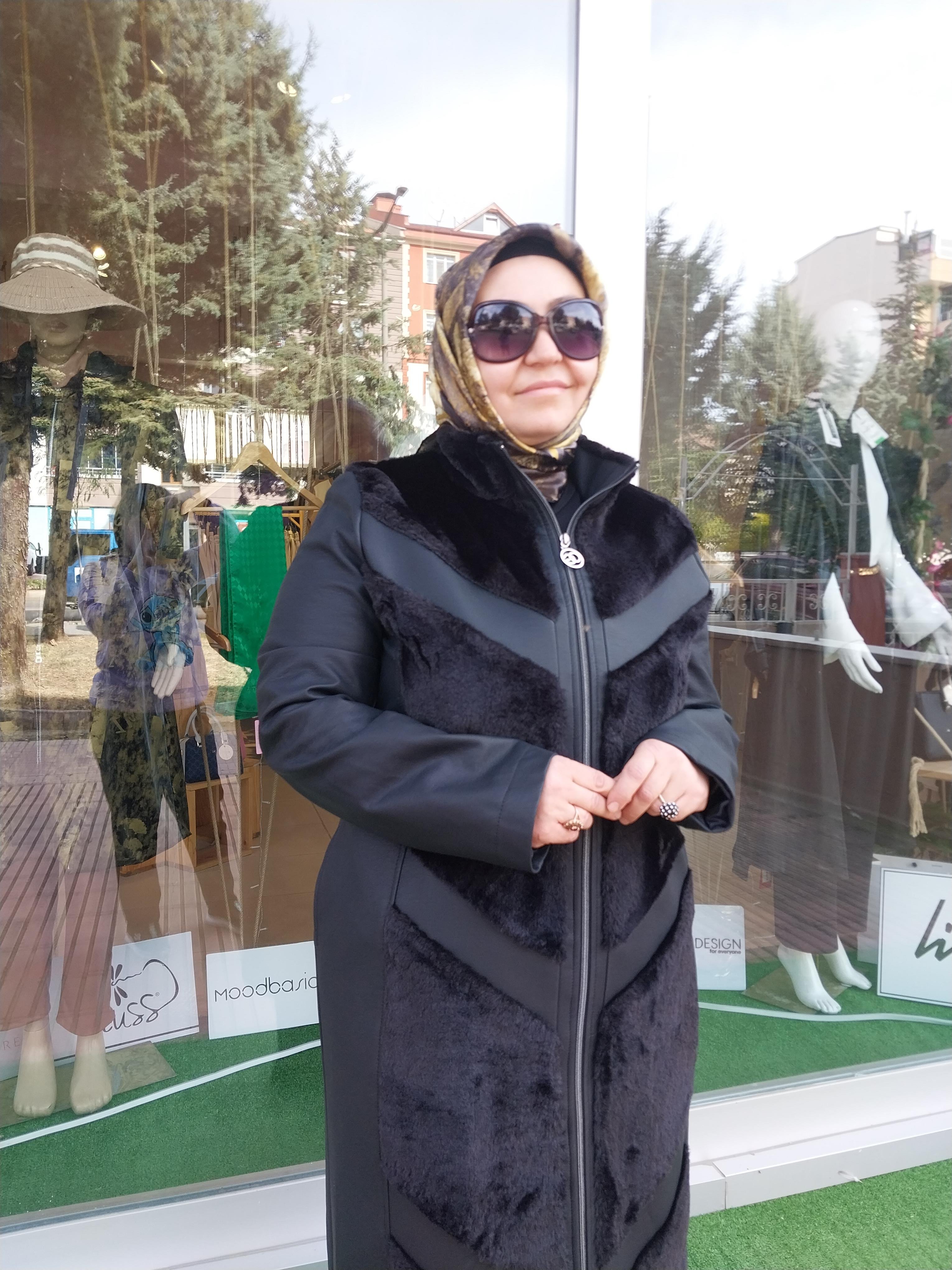 ORHAN STORE KÜRK DETAYLI DERİ KAP SİYAH 1379
