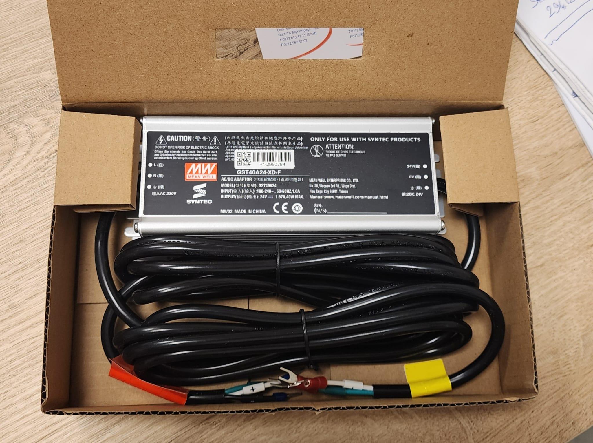 40W 24V Güç Kaynağı Meanwell