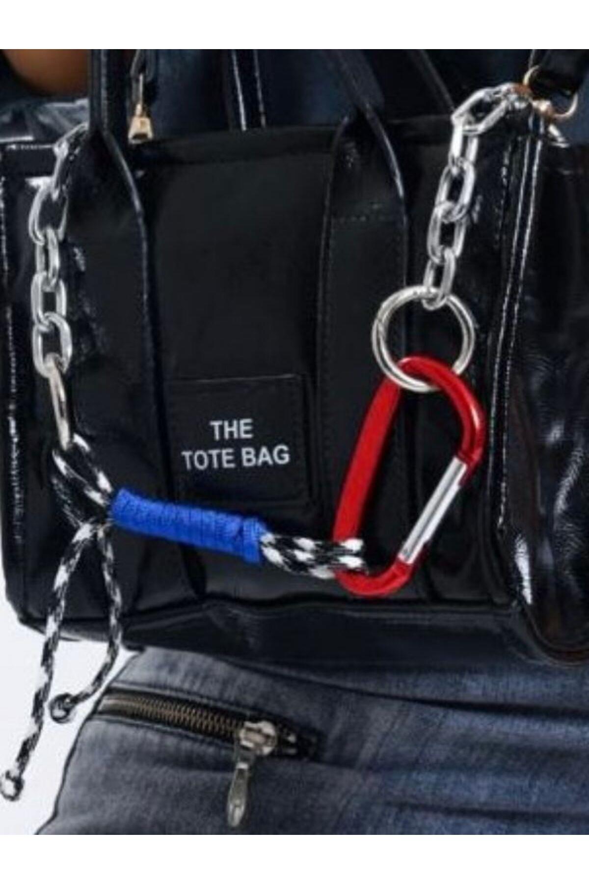 Kadın Zincir Detaylı Tasarım Tote Bag