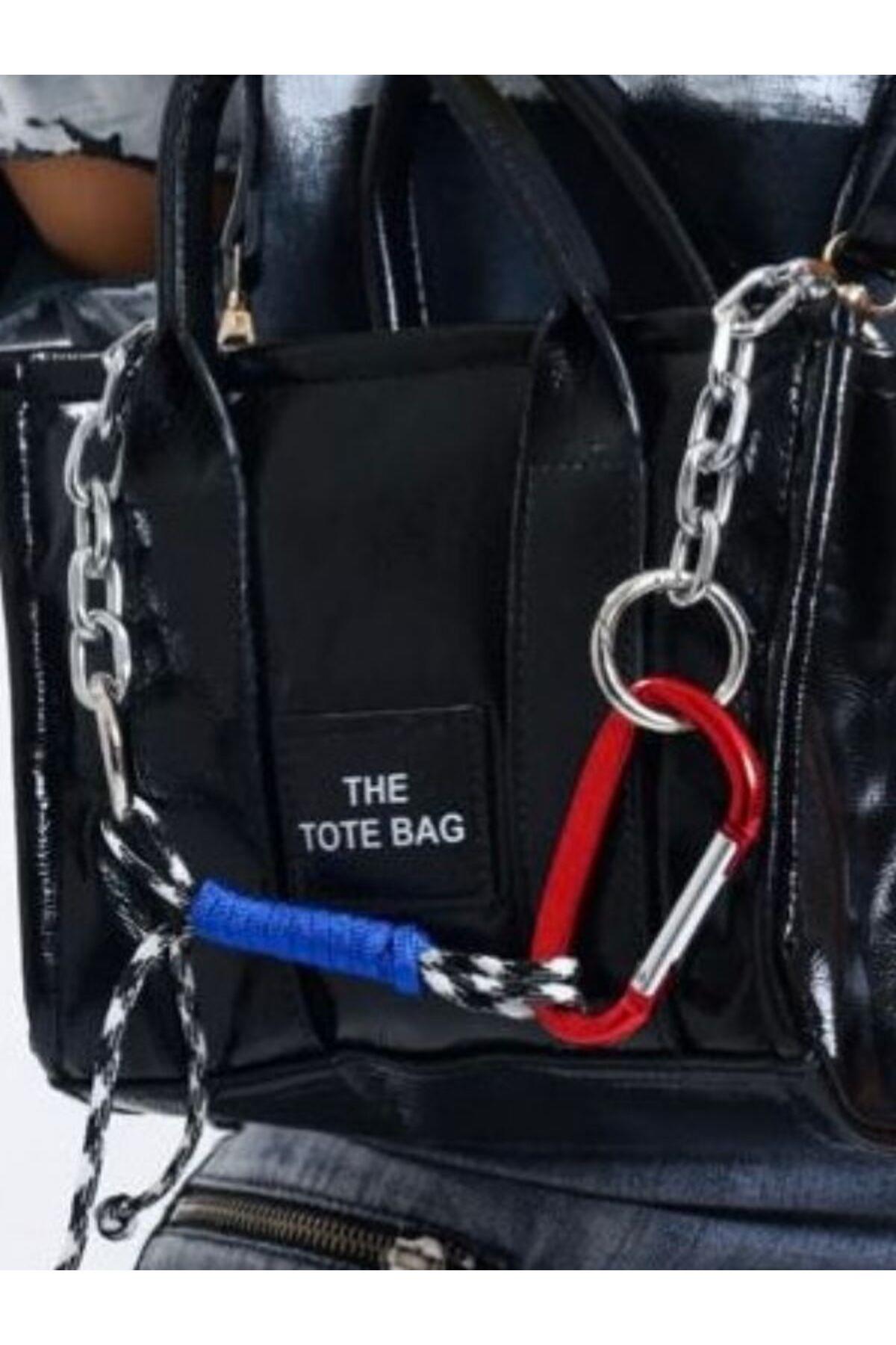 Kadın Zincir Detaylı Tasarım Tote Bag