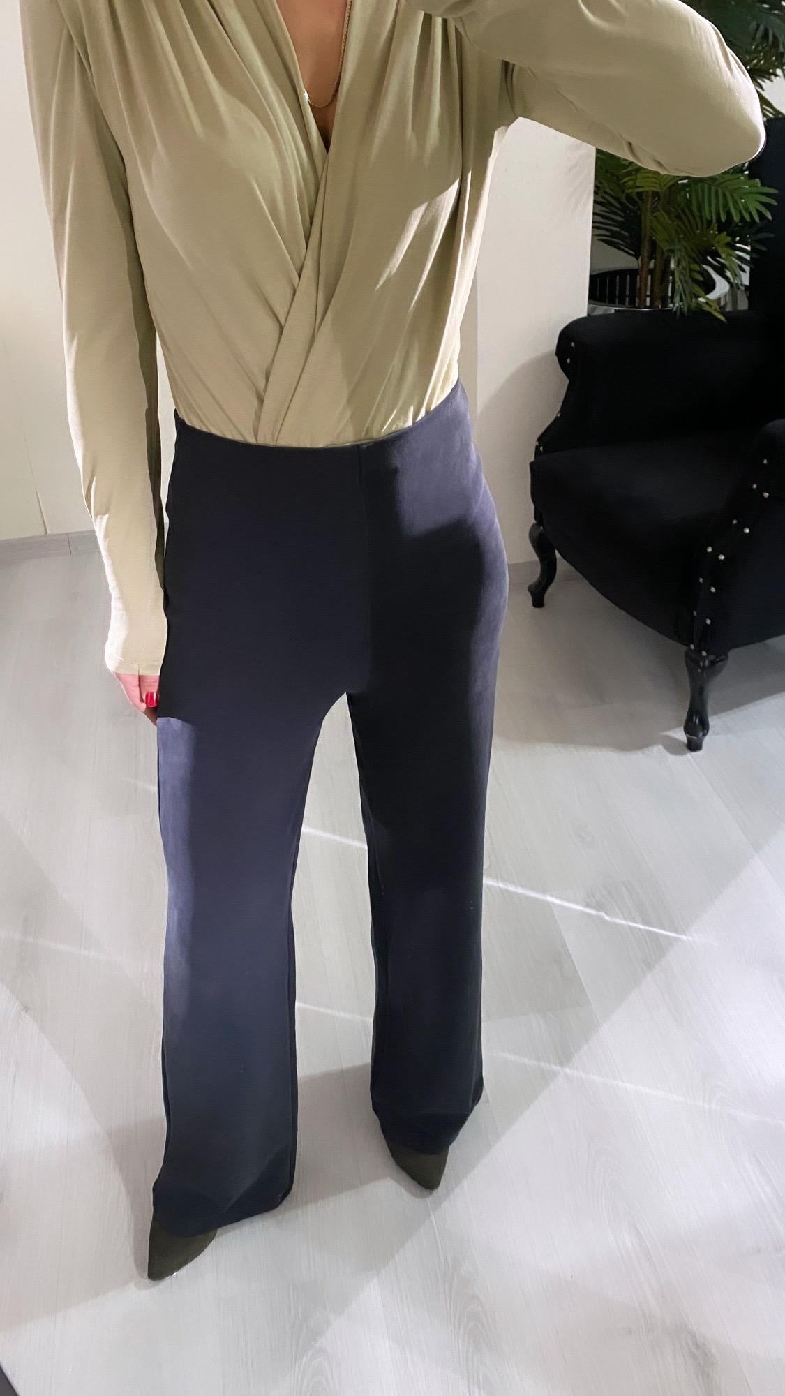 YENİ SEZONAntrasit Yüksek Bel Bol Paça Pantolon