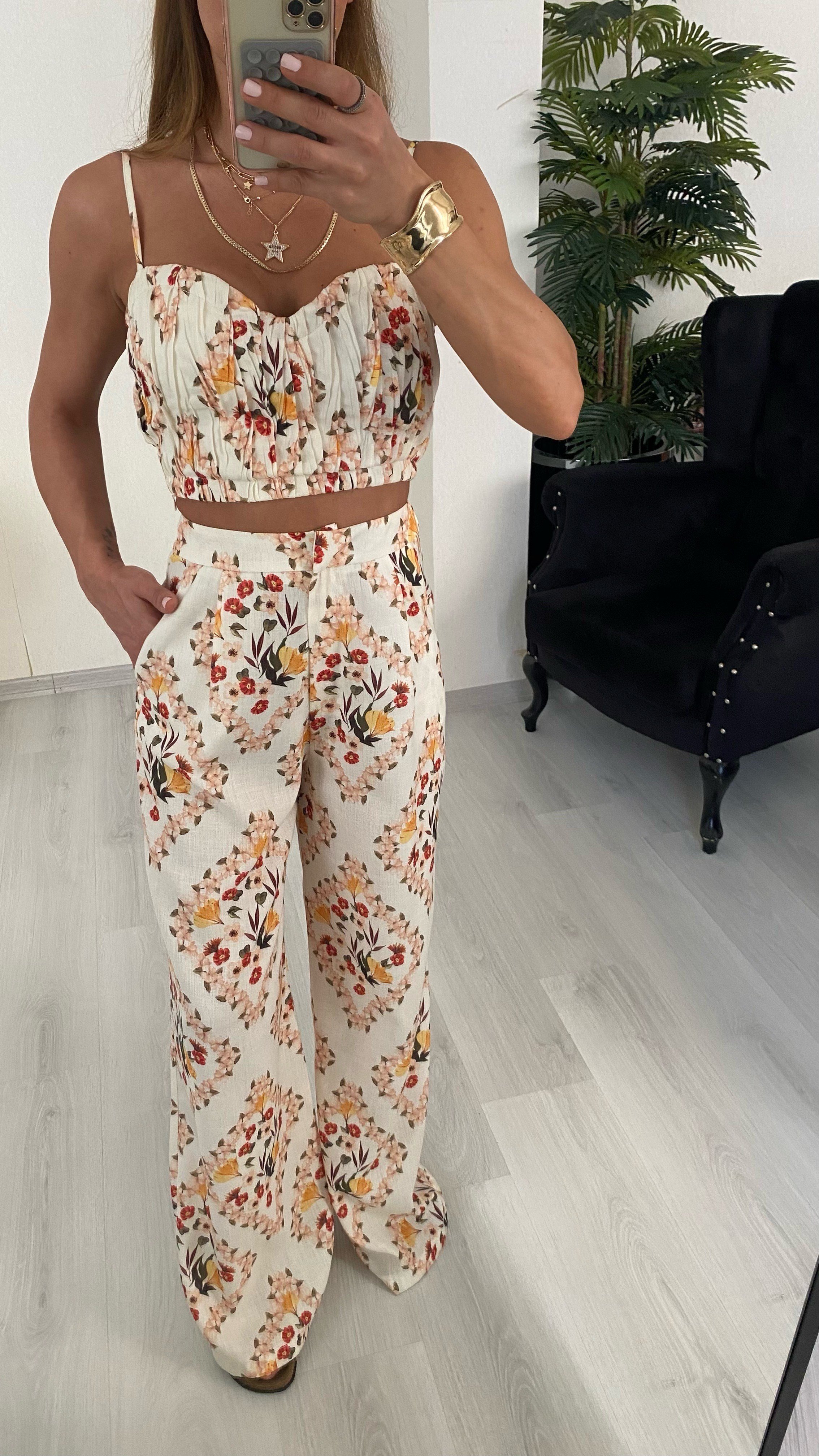 YENİ SEZONPremium Desenli Pamuklu Pantolon