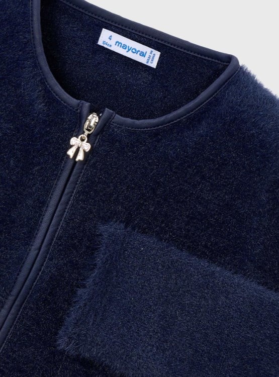 4310 Hırka örme sahte kürklü