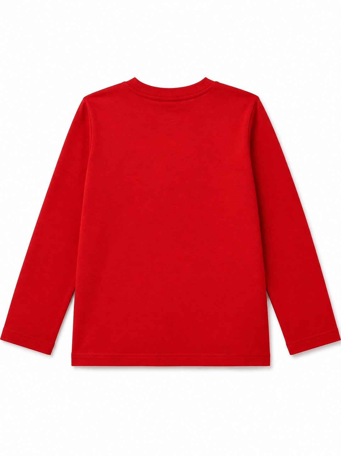 Benetton Basic Bisiklet Yaka Pamuklu Erkek Çocuk Tshirt 6-14 Yaş KIRMIZI