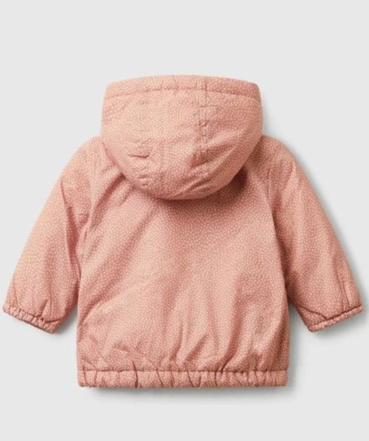 Benetton Bebek Desenli İçi Şardonlu Mont 3-18 Ay KİREMİT