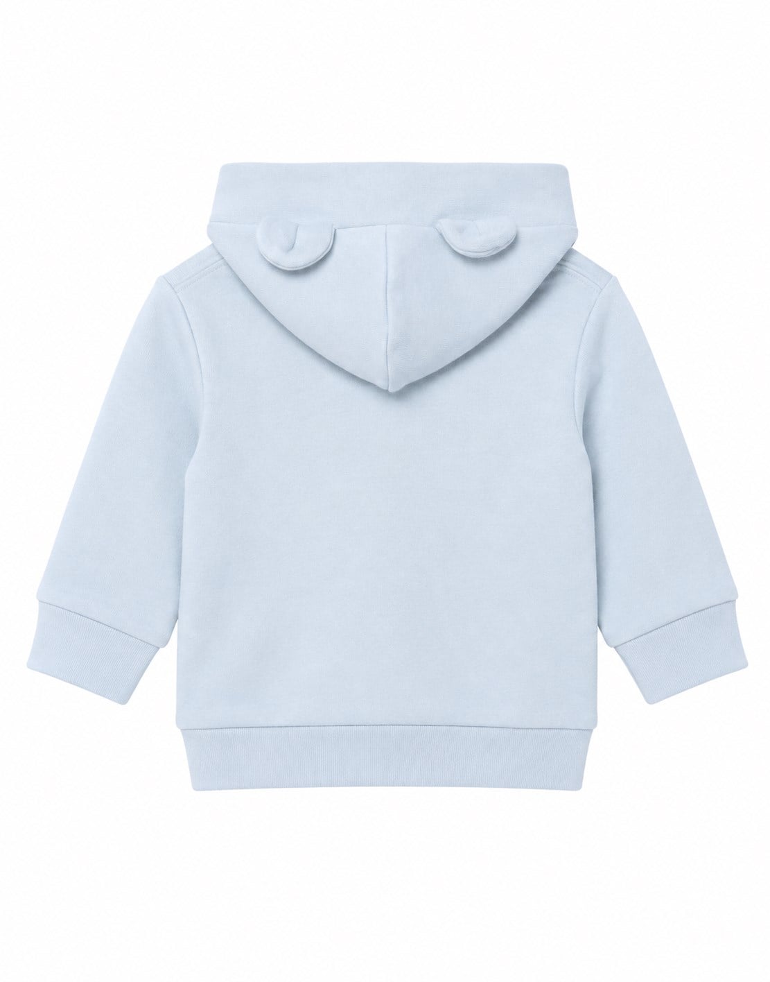 Benetton Bebek Kapişonlu Fermuarlı Ceket 3-18 Ay AÇIK MAVİ