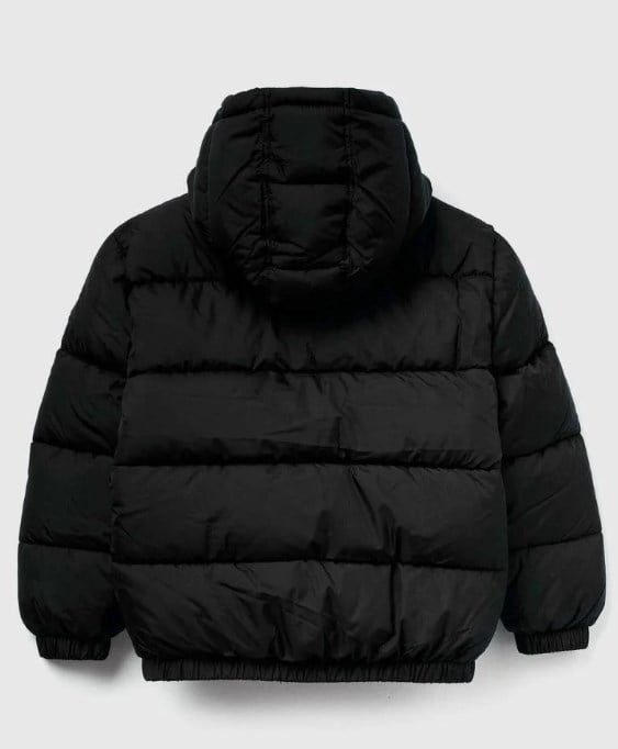 Benetton Çocuk Düz Şişme Mont 6-14 Yaş SİYAH