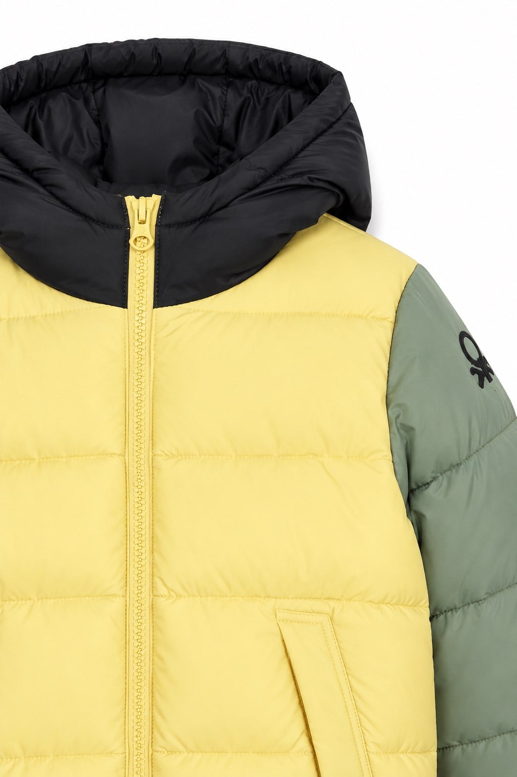 Benetton Çocuk Düz Şişme Mont 6-14 Yaş SARI