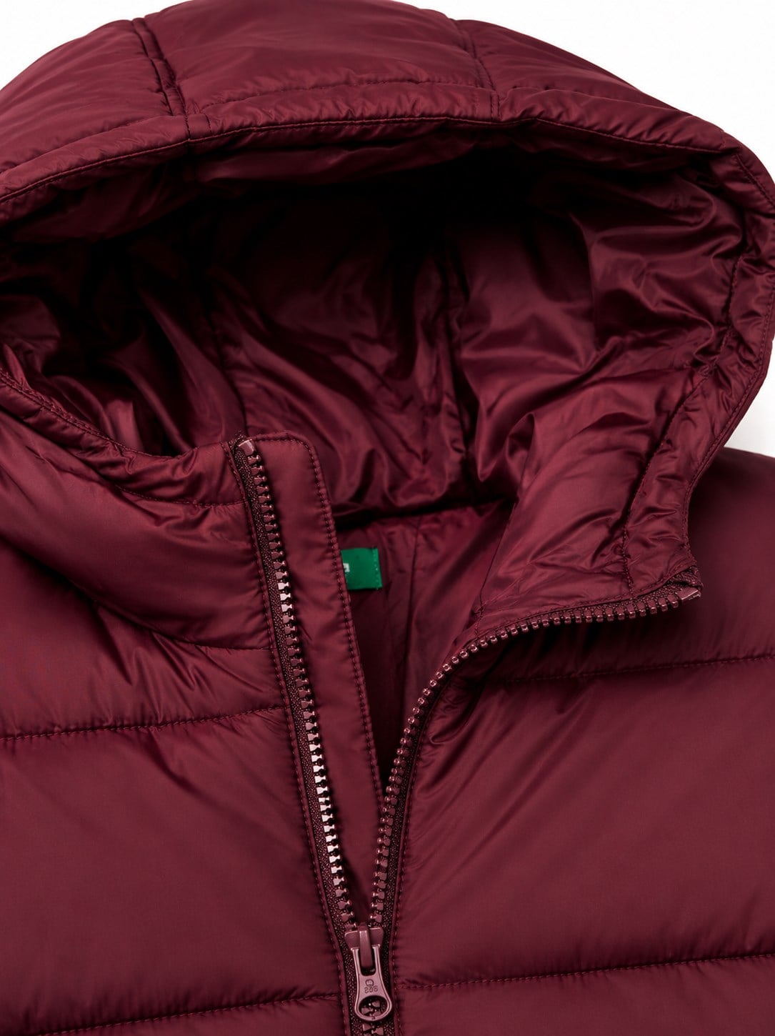 Benetton Çocuk Düz Şişme Mont 6-14 Yaş BORDO