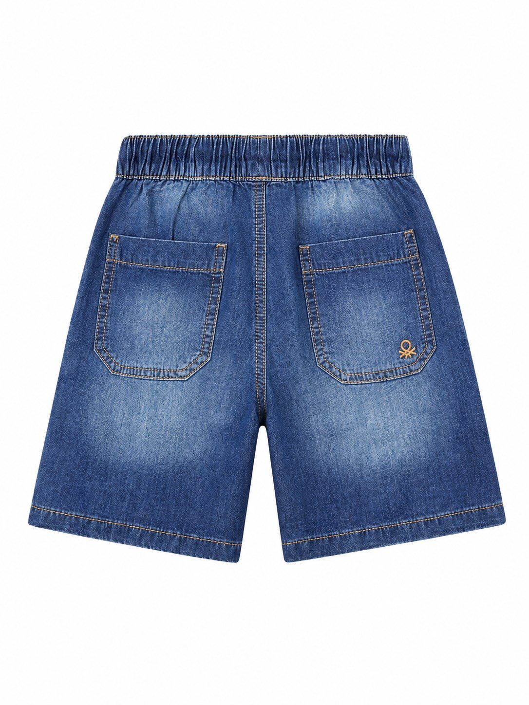 Benetton Erkek Bebek Beli Lastikli Bermuda Şort MAVİ