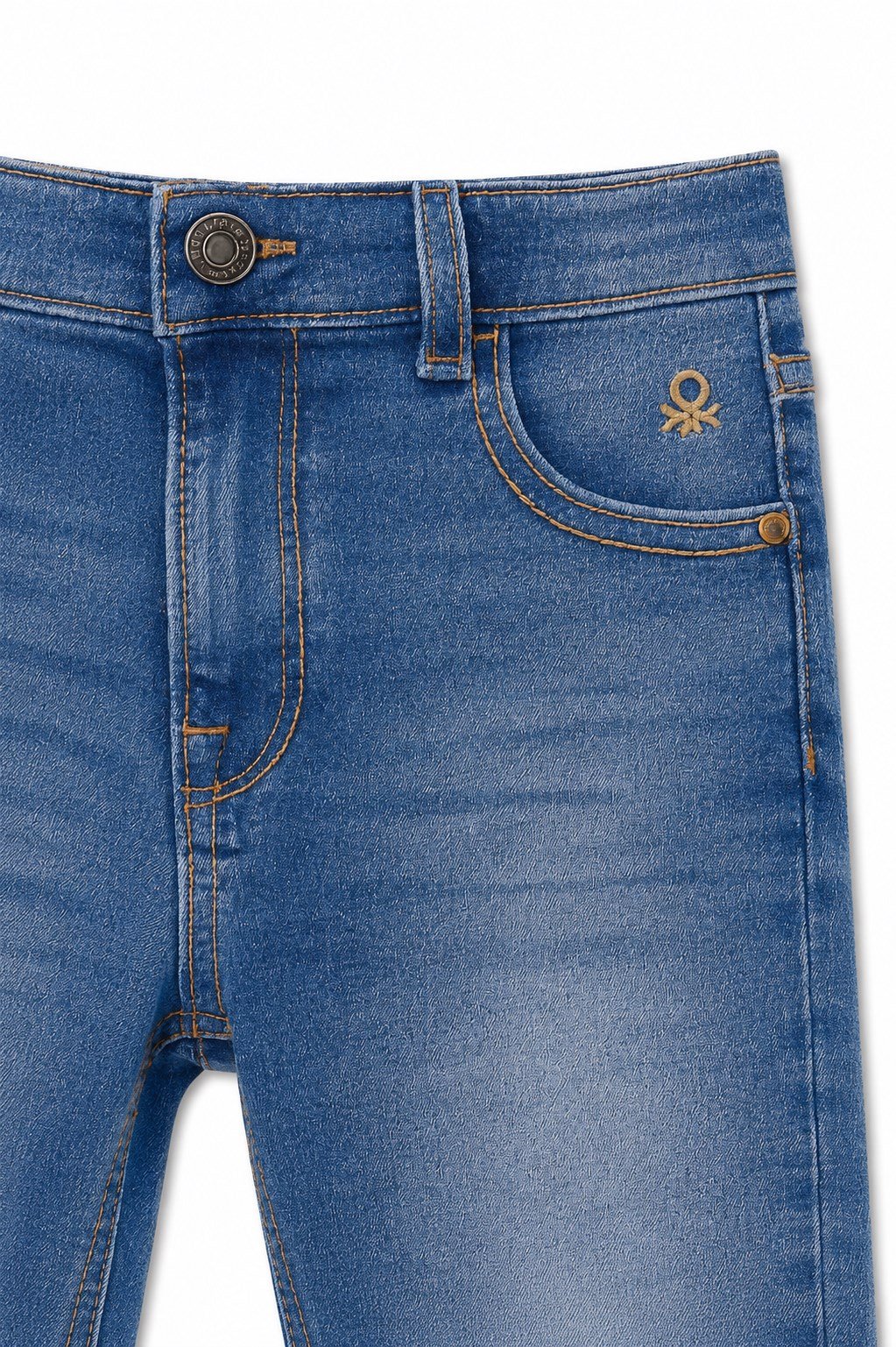 Benetton Erkek Bebek Denim Pantolon LACİVERT - CAMEL