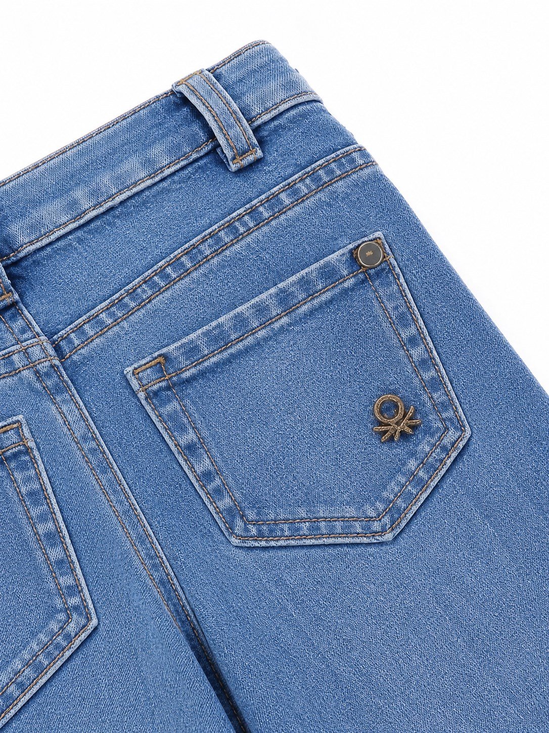 Benetton Erkek Bebek Denim Pantolon MAVİ