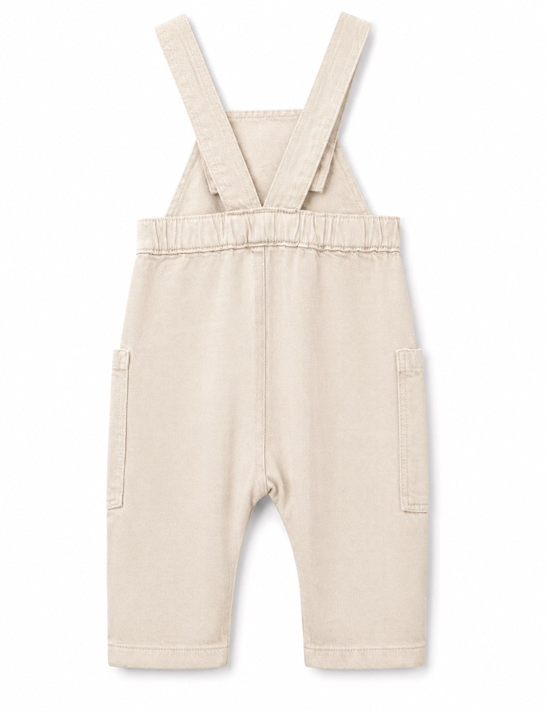 Benetton  Erkek Bebek Kalın Askılı KumAŞ Tulum EKRU