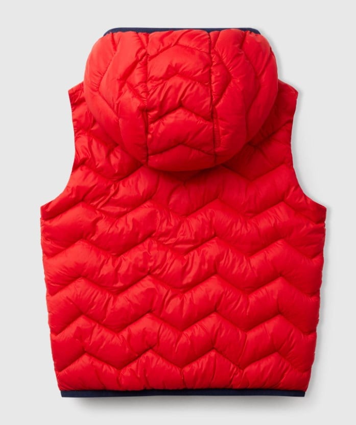 Benetton Erkek Bebek Kapişonlu Şişme Yelek 1-6 Yaş KIRMIZI