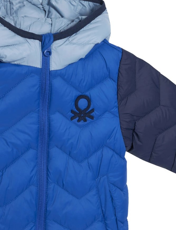 Benetton Erkek Bebek Kapitone Şişme Mevsimlik Mont 1-6 Yaş MAVİ