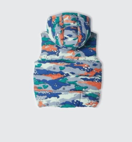 Benetton Erkek Bebek Karma Desen Kapişnlu Şişme Yelek 1-6 Yaş GRİ