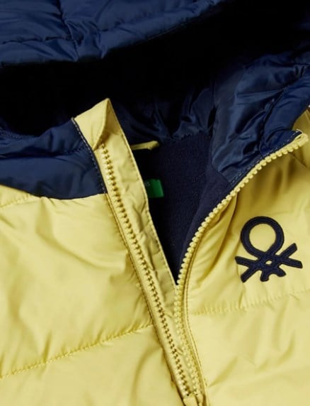 Benetton Erkek Bebek Kontrast Mont 1-6 Yaş SARI