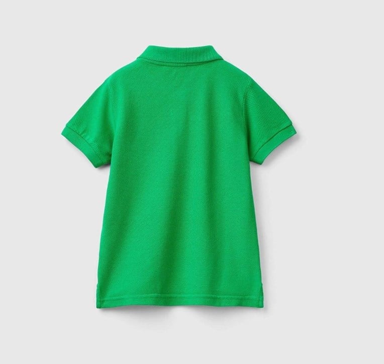 Benetton Erkek Bebek Logo Armalı Polo Tshirt 1-6 Yaş YEŞİL
