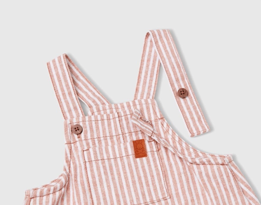 Benetton Erkek Bebek Müslin Şort Tulum 1-6 Yaş KİREMİT